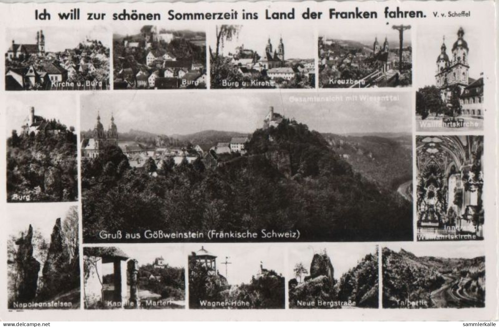 58137 - Gössweinstein - U.a. Inneres Der Wallfahrtskirche - Ca. 1955 - Forchheim