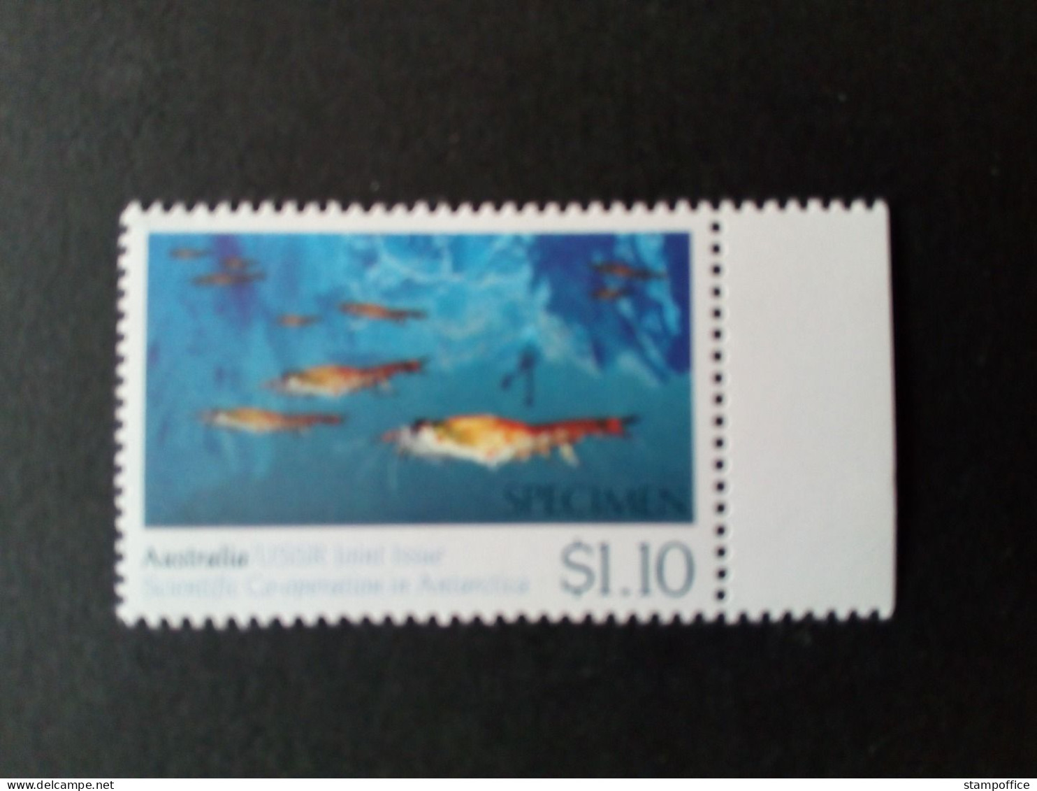 AUSTRALIEN MI-NR. 1216 POSTFRISCH(MINT) MIT SPECIMEN-AUFDRUCK ZUSAMMENARBEIT MIT DER SOWJETUNION IN DER ANTARKTIS 1990 - Nuovi