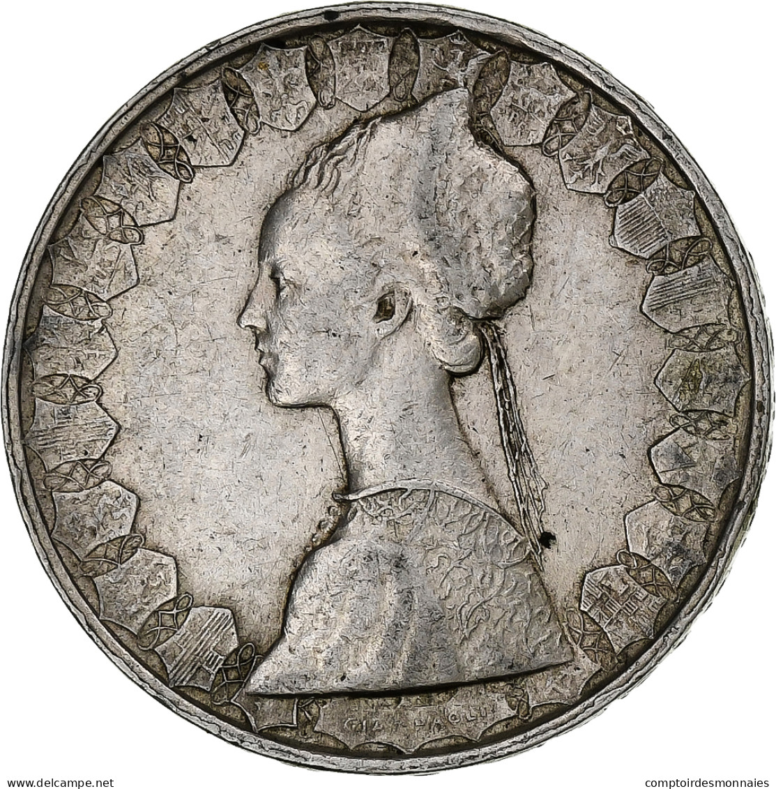Italie, 500 Lire, 1958, Rome, Argent, TB+, KM:98 - 500 Liras