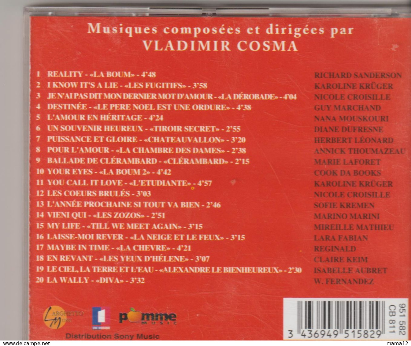 VLADIMIR COSMA - Otros - Canción Francesa