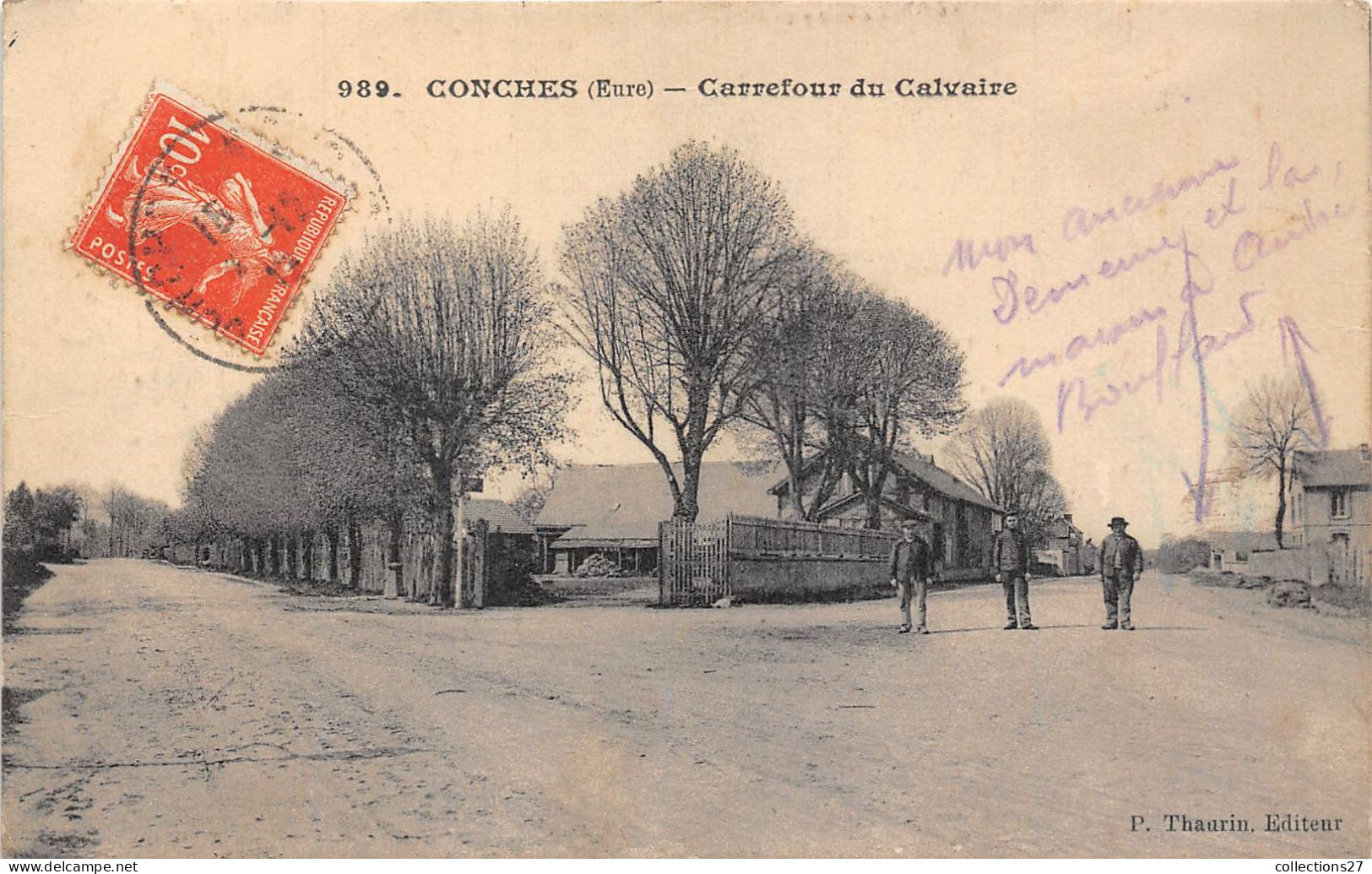 27-CONCHES- CARREFOUR DU CALVAIRE - Conches-en-Ouche