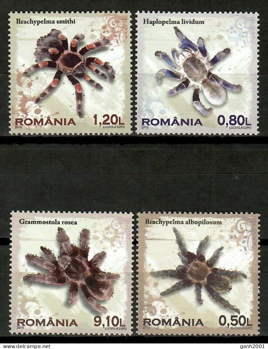 Romania 2010 Rumanía / Insects Spiders MNH Insectos Arañas Spinnen / Cu14419  23-27 - Spiders