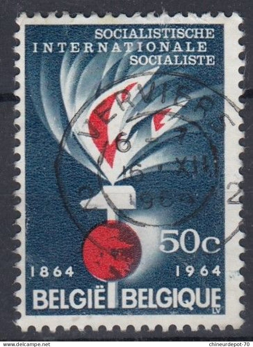 SOCIALISTISCHE INTERNATIONALE SOCIALISTE 50c 1964 CACHET VERVIERS - Oblitérés
