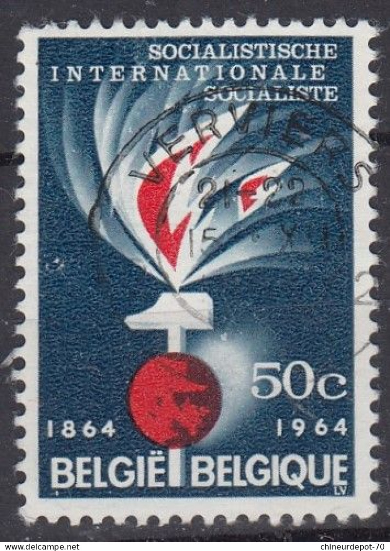 SOCIALISTISCHE INTERNATIONALE SOCIALISTE 50c 1964 CACHET VERVIERS - Oblitérés