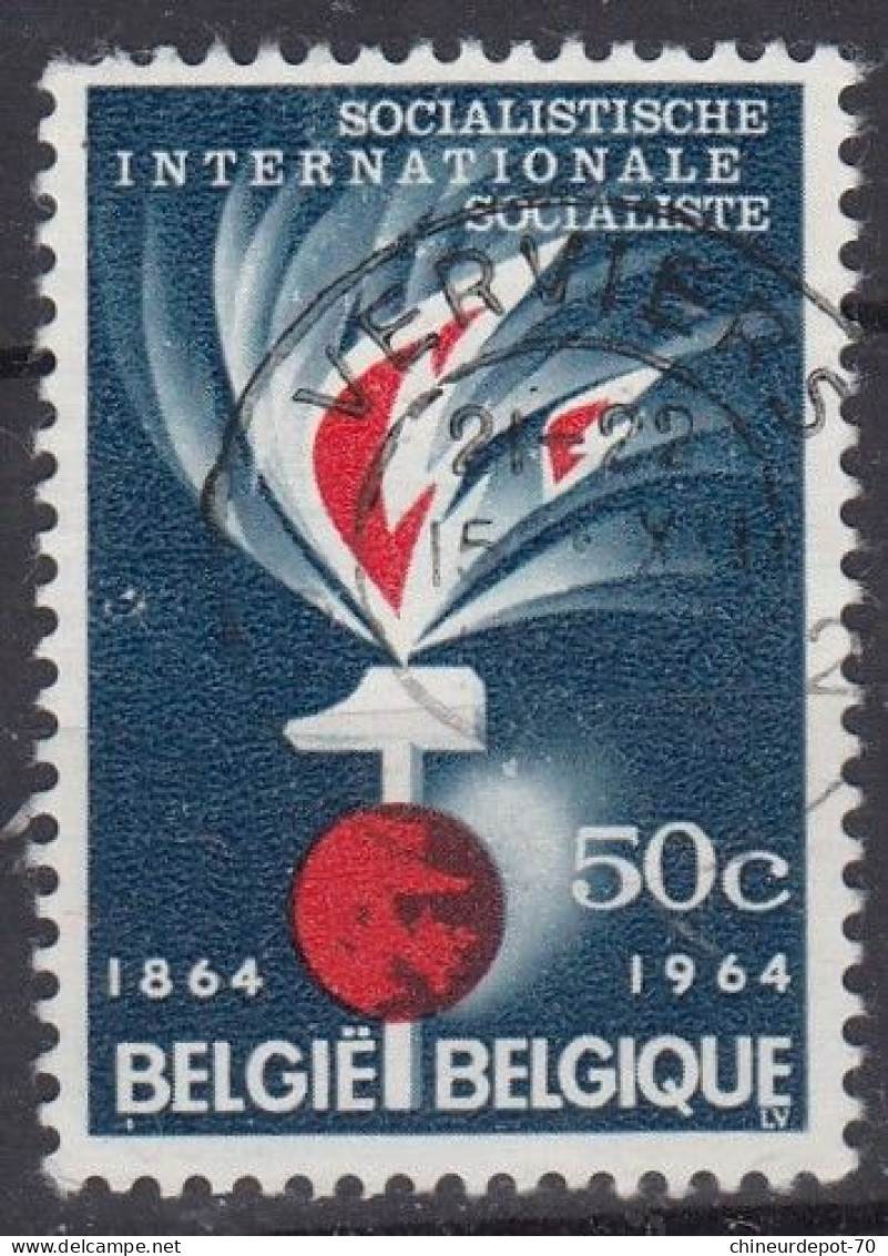 SOCIALISTISCHE INTERNATIONALE SOCIALISTE 50c 1964 CACHET VERVIERS - Usados