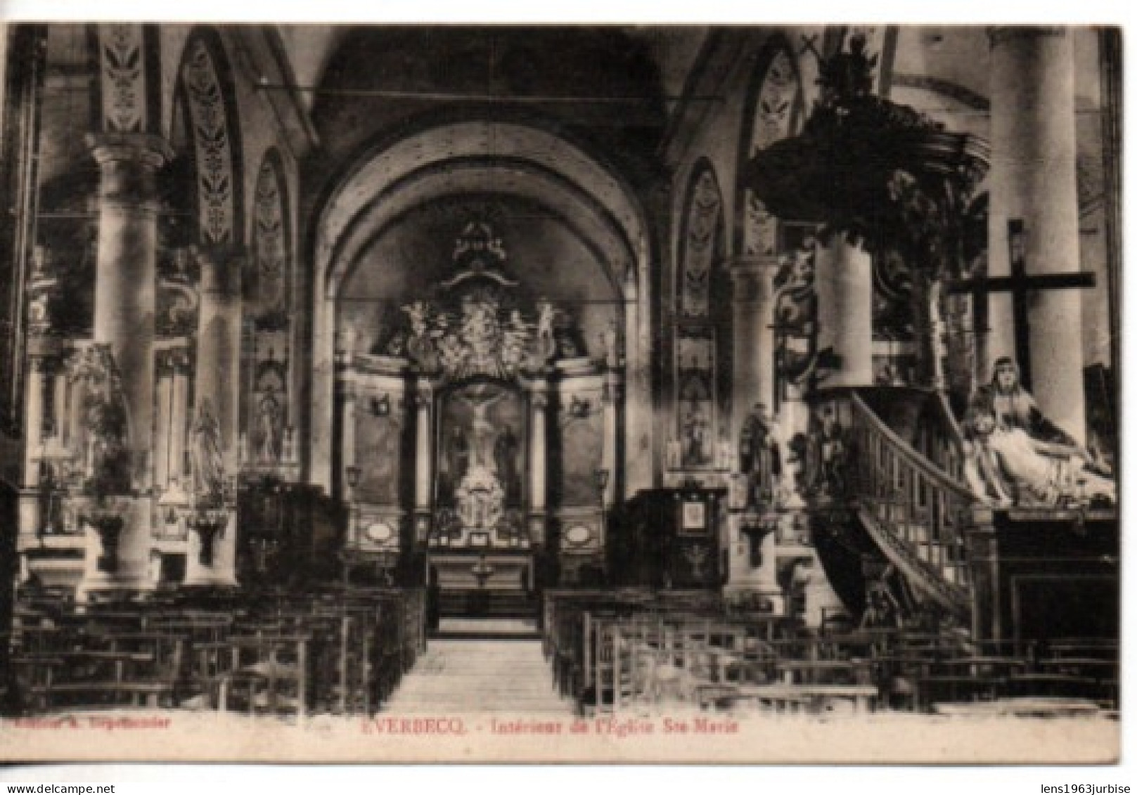 Everbecq , Intérieur De L ' Eglise Ste Marie - Brakel