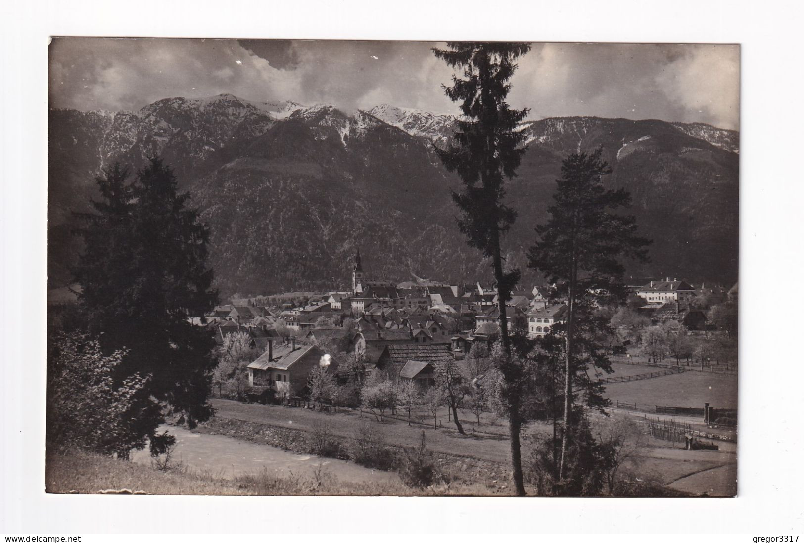 E5973) SPITTAL A. D. DRAU - FOTO Karte Sehr Alte Häuser Richtung Berge - Spittal An Der Drau