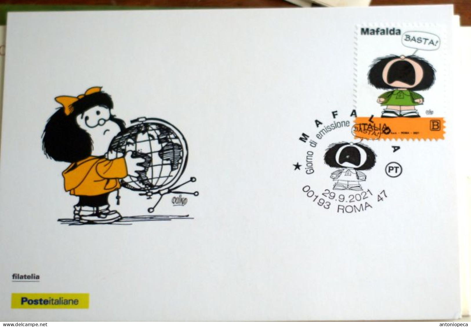 ITALIA 2021, MAFALDA, OFFICIAL MAXICARD - Comics