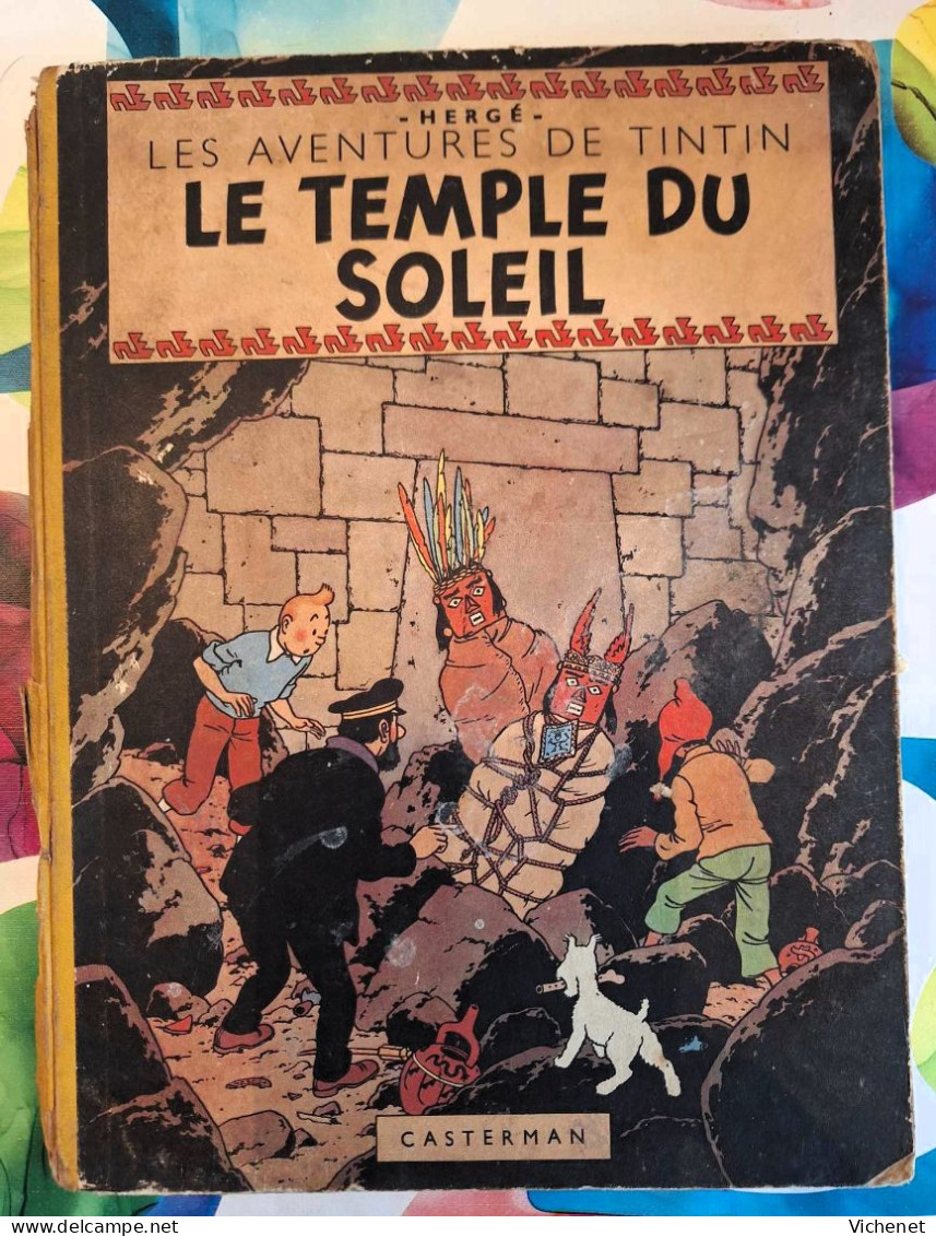 Tintin - Le Temple Du Soleil EO 1949 + Coke En Stock EO 1958 - Tintin