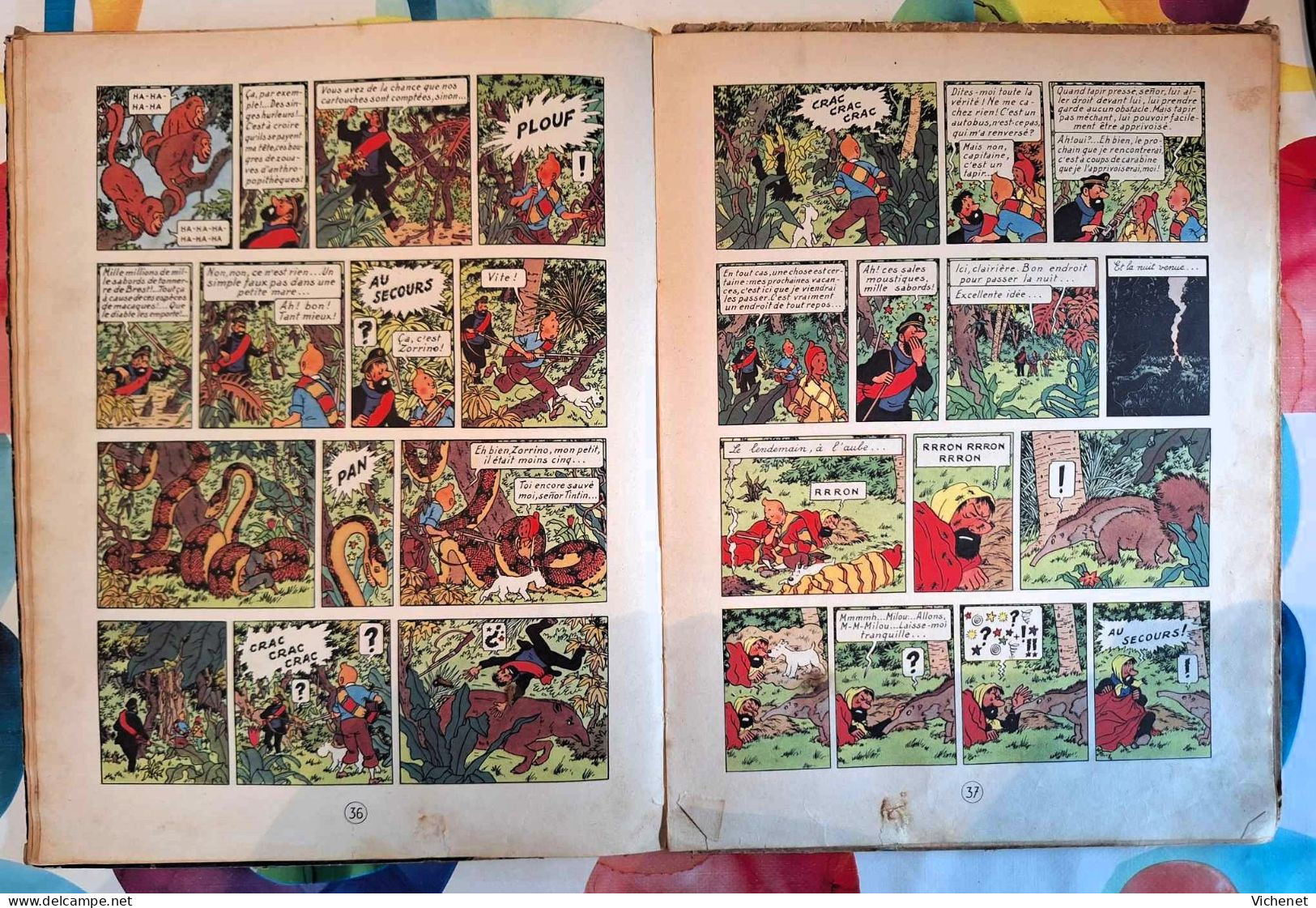 Tintin - Le Temple du Soleil EO 1949 + Coke en Stock EO 1958