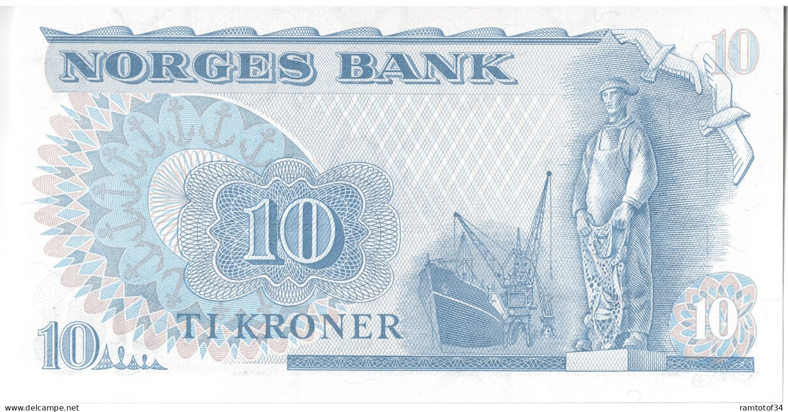 NORVÈGE - 10 Kroner 1982 - Norway