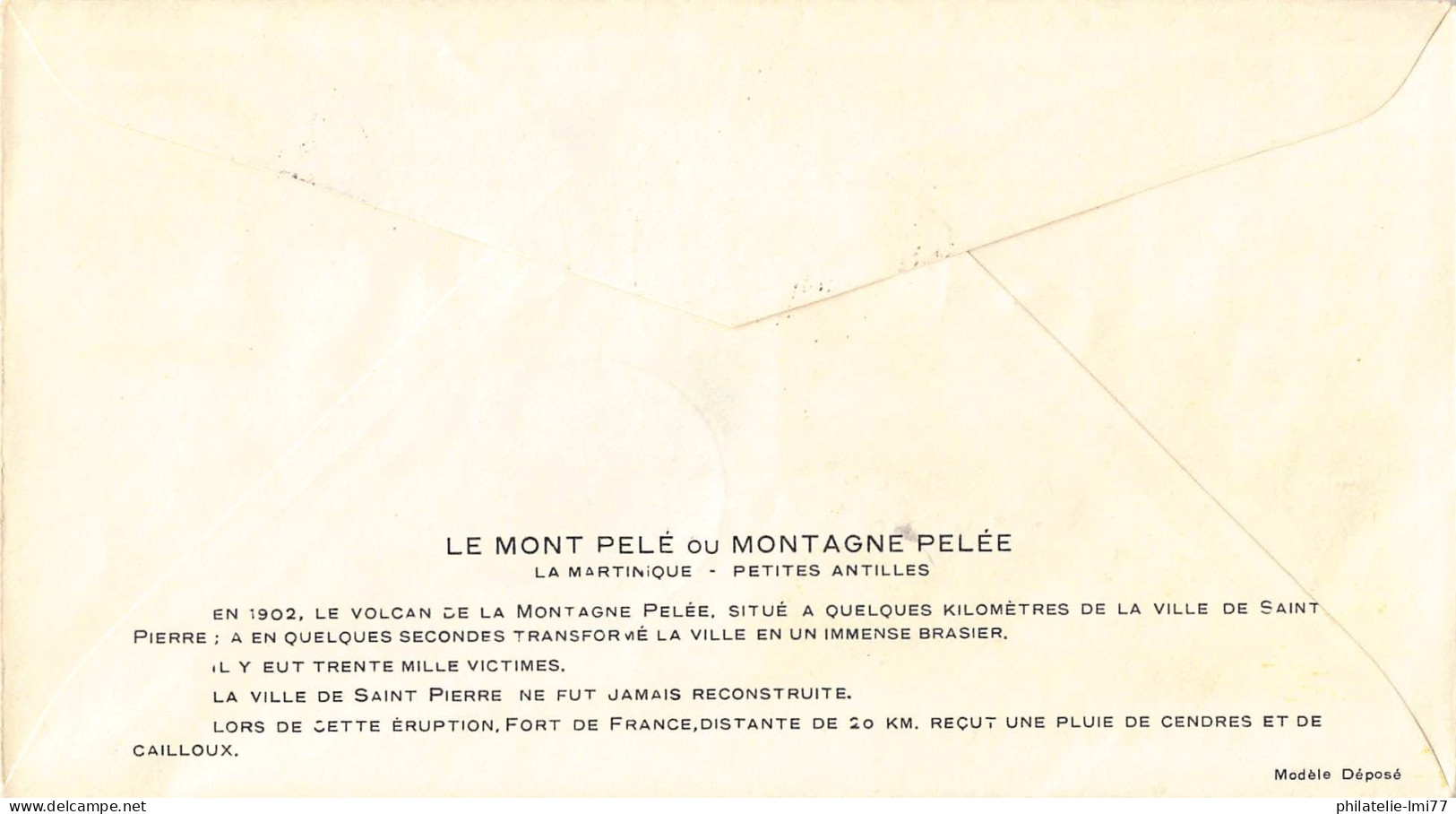 FDC N° 132 - Vue Du Mont Pelé (Martinique) - Oblit Salon Paris 1/11/55 - 1950-1959