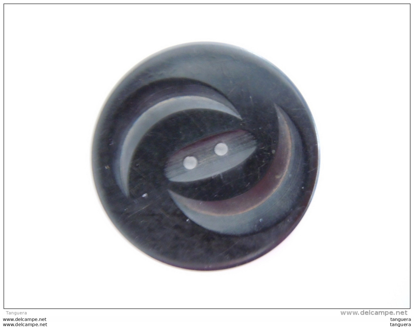 Zwarte Knoop Bakeliet Bakelite Bouton Noir 3 Cm - Boutons