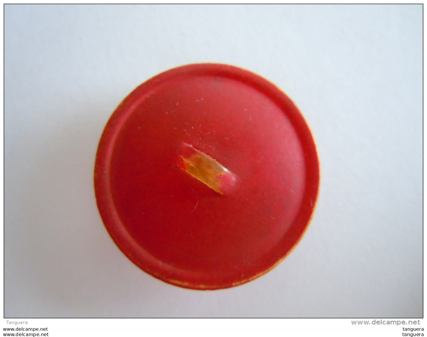 Vintage Rode Knoop Plastic Bouton Rouge 2,2 Cm - Boutons