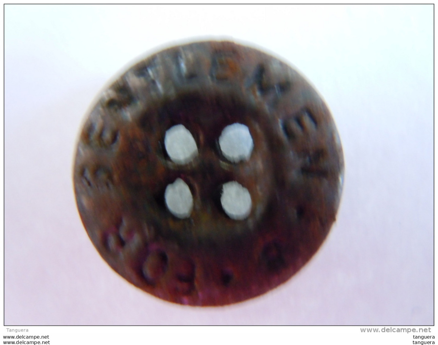 Vintage 1 Knoop Metaal Metal Bouton 1,5 Cm "for Gentleman" Roest Rouille - Buttons