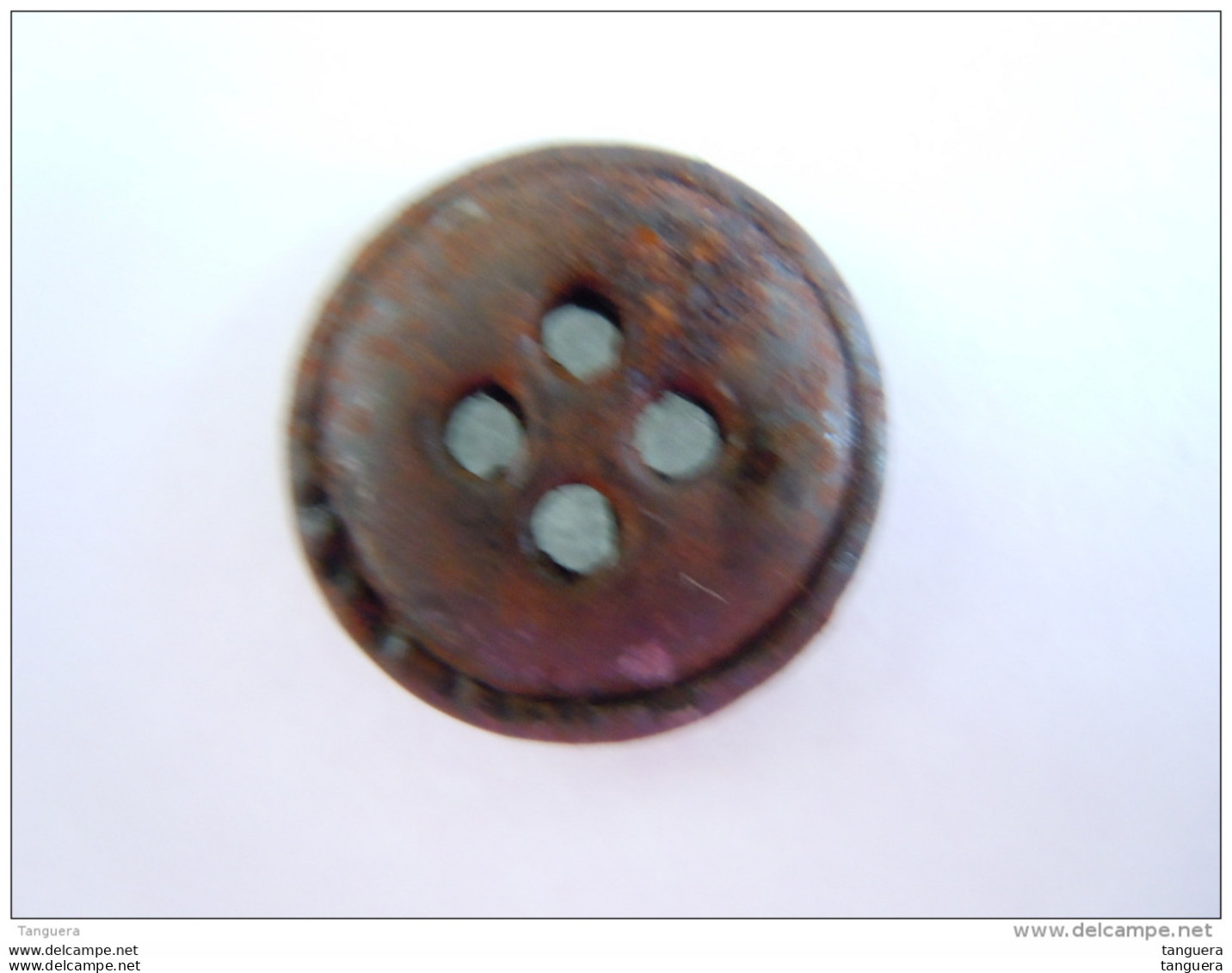 Vintage 1 Knoop Metaal Metal Bouton 1,5 Cm "for Gentleman" Roest Rouille - Buttons