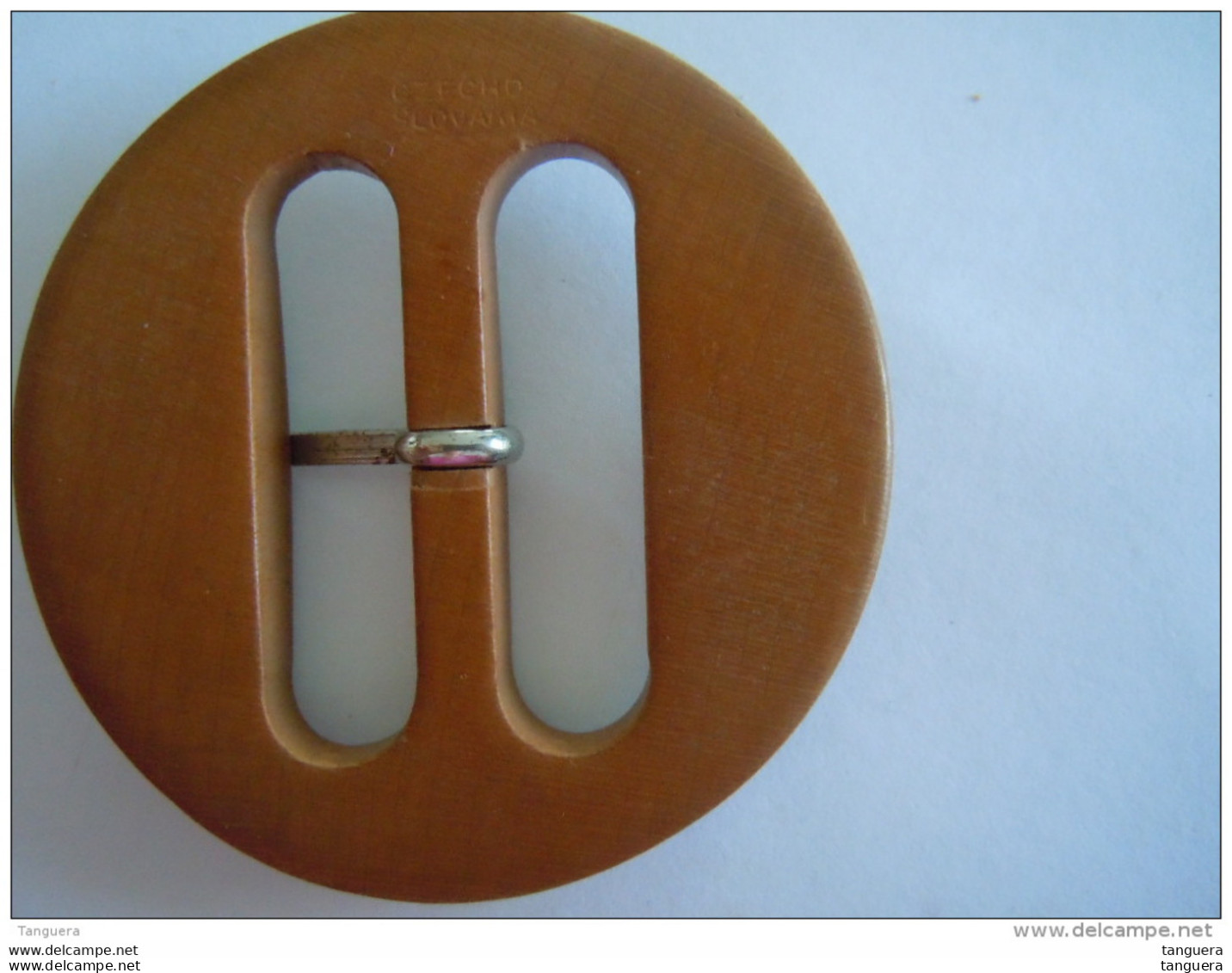 Vintage Gesp Plastic Ancienne Boucle De Ceinture 60's  6 Cm - Cinturones & Hebillas