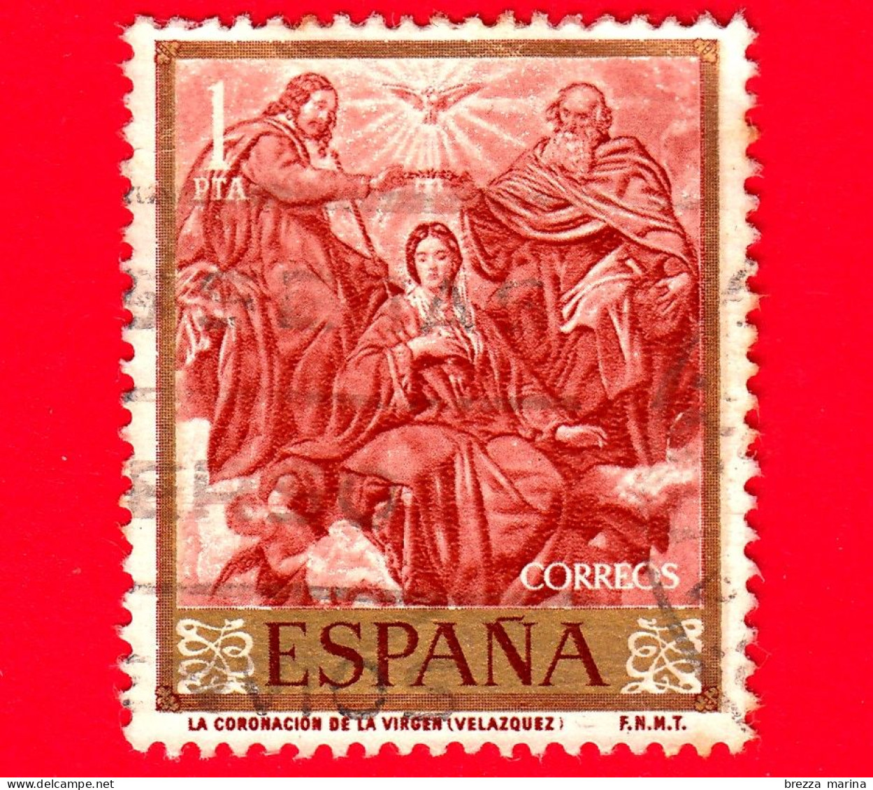 SPAGNA - Usato - 1959 - Dipinti Di Diego Velázquez - L'Incoronazione Della Vergine - 1 - Usati