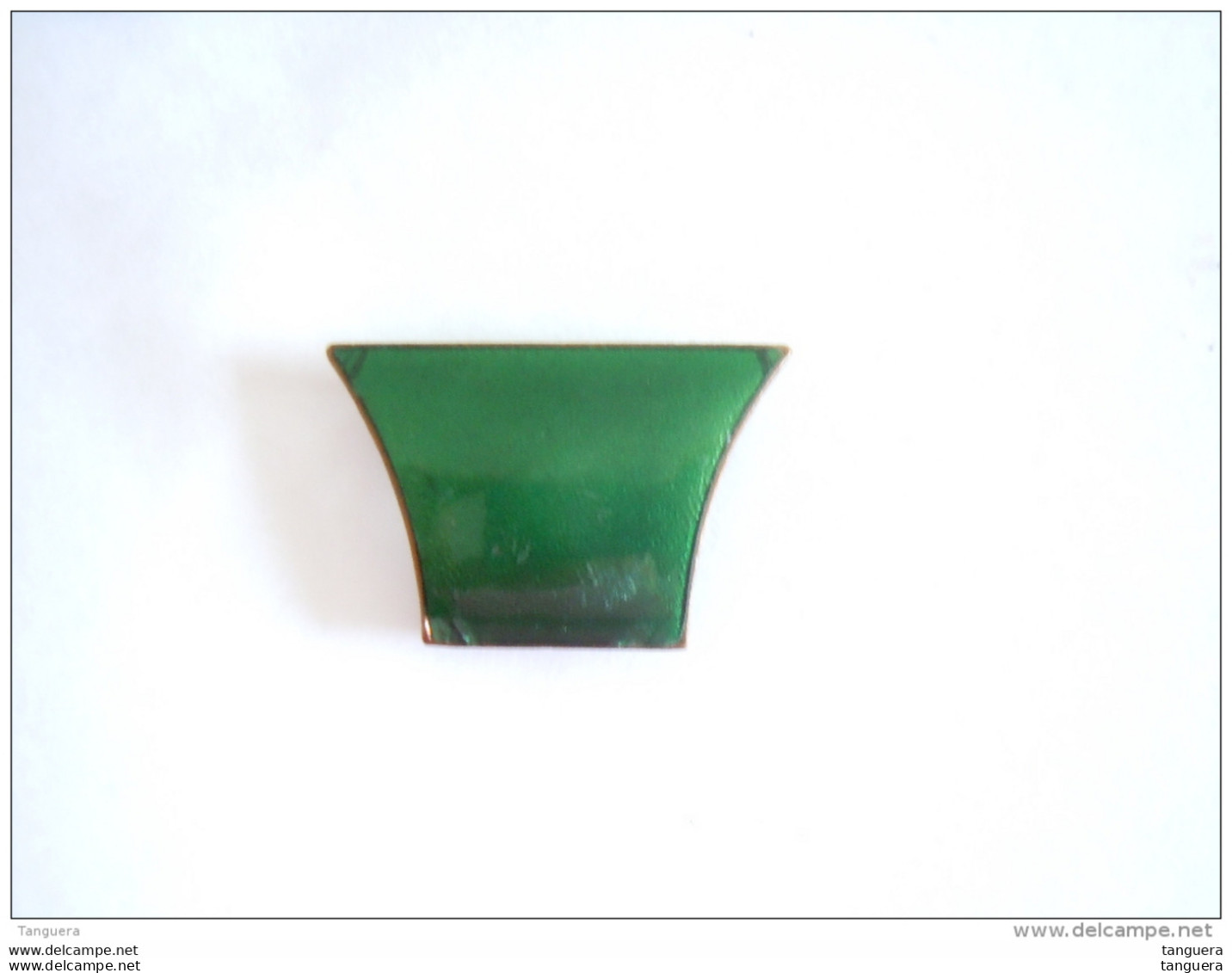 Vintage Deel Gesp Groene émail Partie D'une Boucle De Ceinture Vert émail 3 X 2 Cm - Gürtel & -schnallen