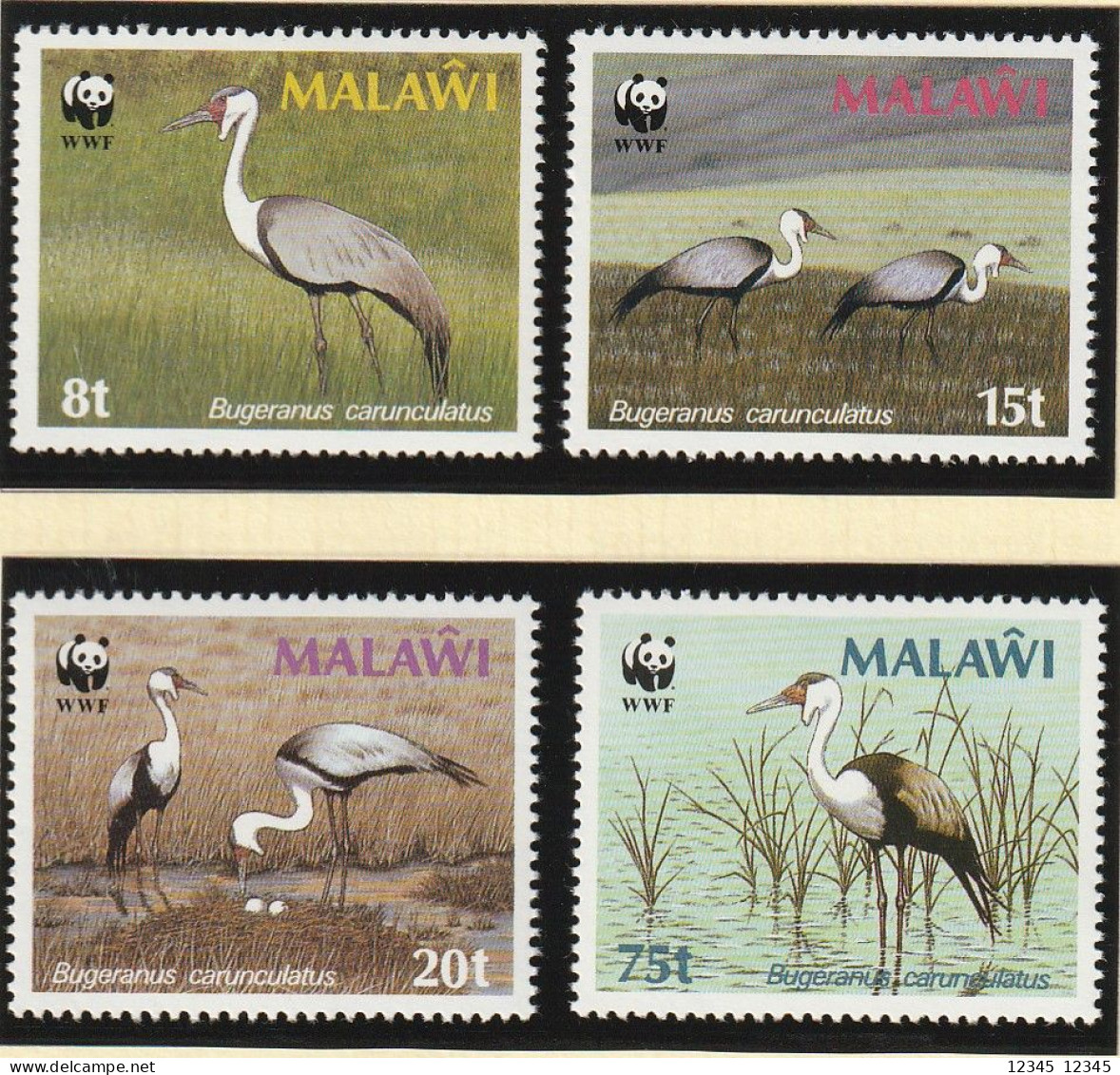 Malawi 1987, Postfris MNH, WWF, The Clunky Crane, Birds - Malawi (1964-...)