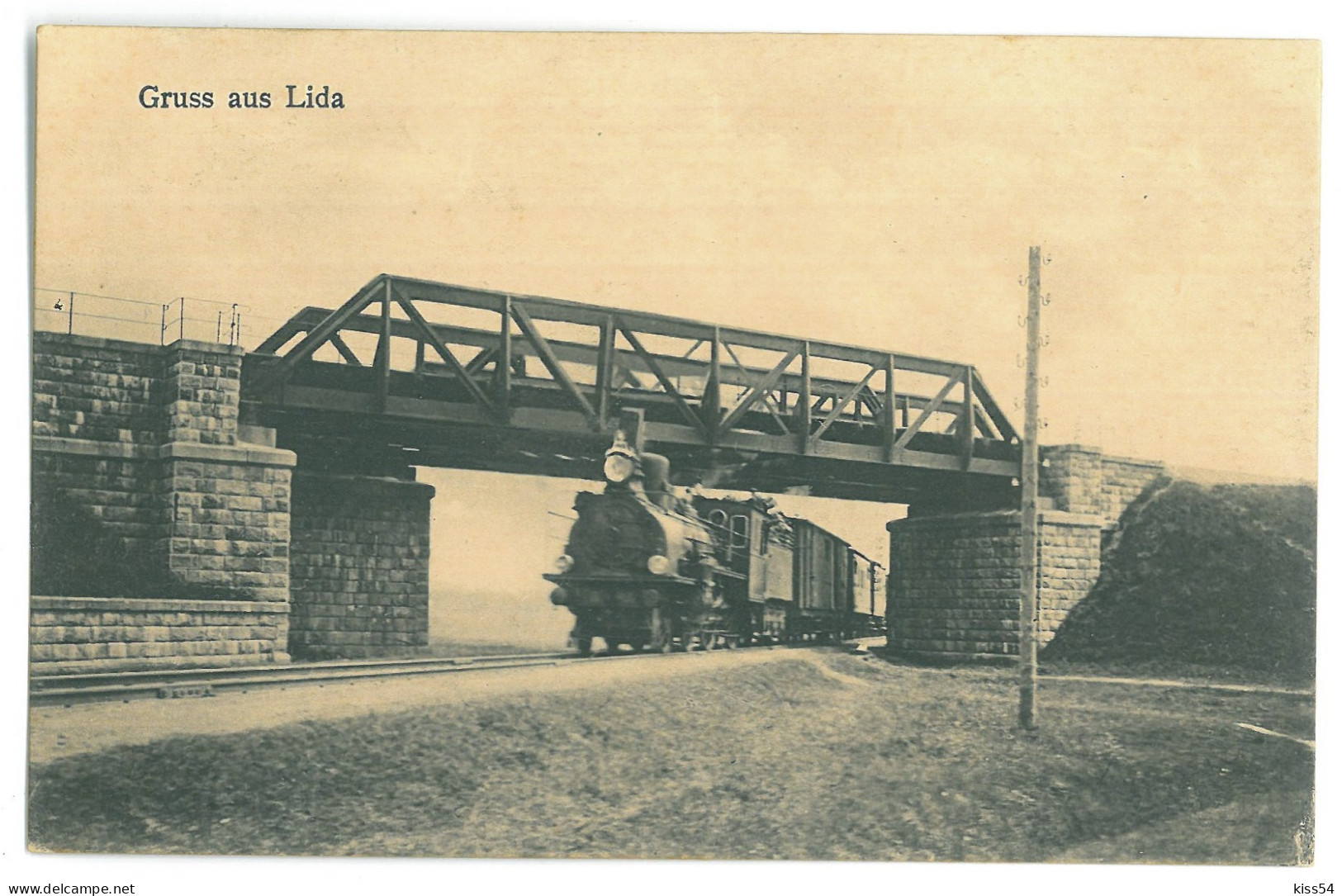 BL 43 - 21267 LIDA, Train And Bridge, Belarus - Old Postcard - Unused - Belarus