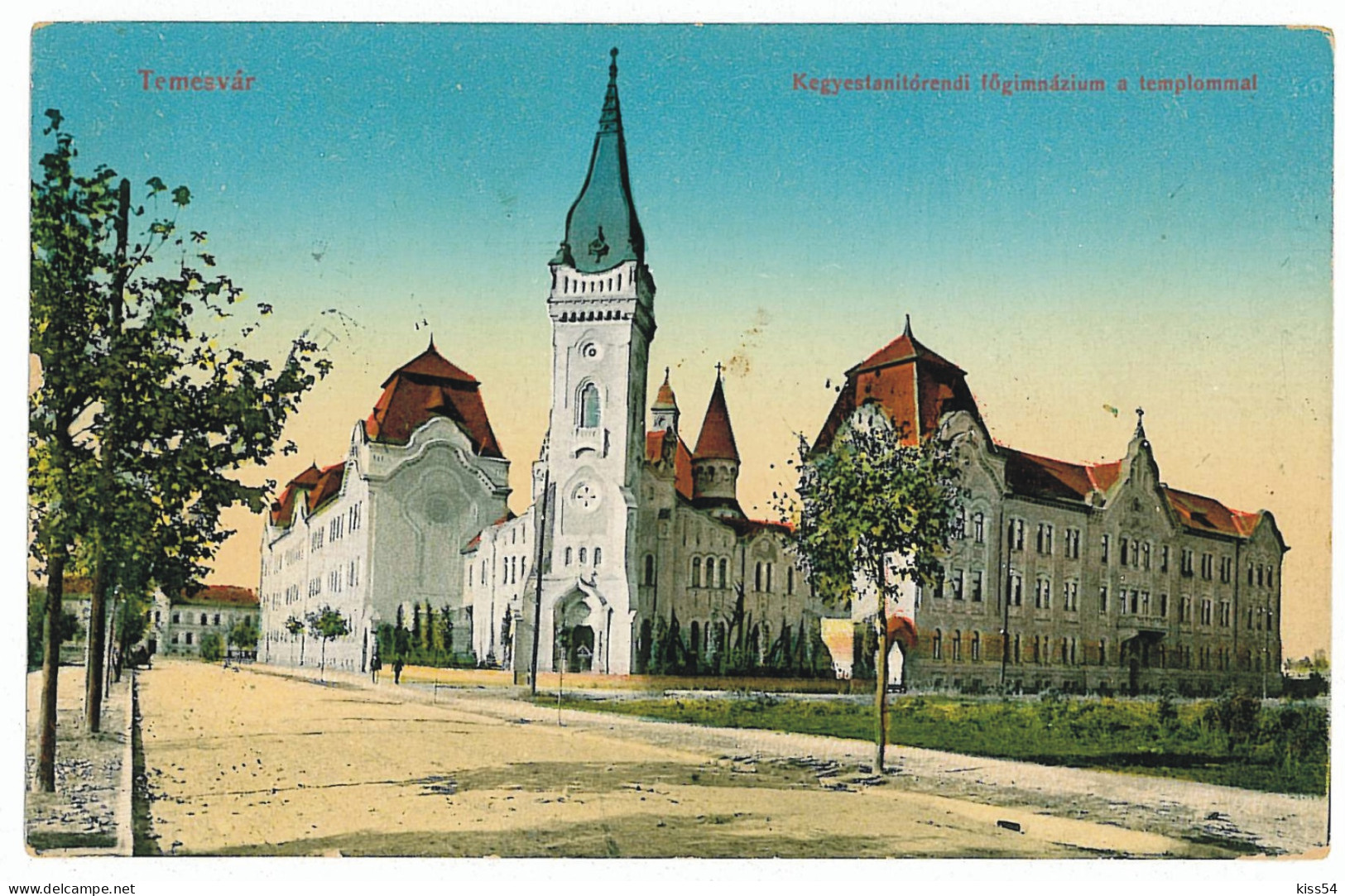 RO 54 - 111 TIMISOARA, Gymnasium Order, Romania - Old Postcard - Used - 1913 - Roumanie
