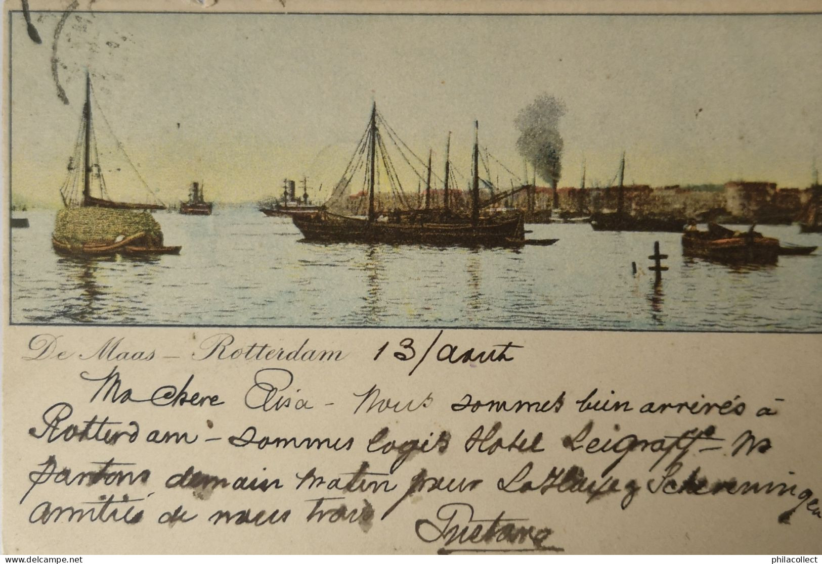 Rotterdam / Litho / De Maas 1899 - Rotterdam