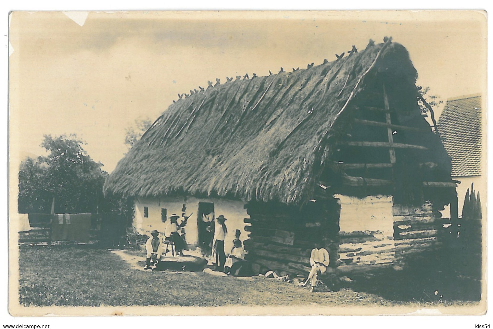 RO 54 - 13257 ORLAT, Sibiu, Country Life, Romania - Old Postcard, Real PHOTO - Unused - Roumanie