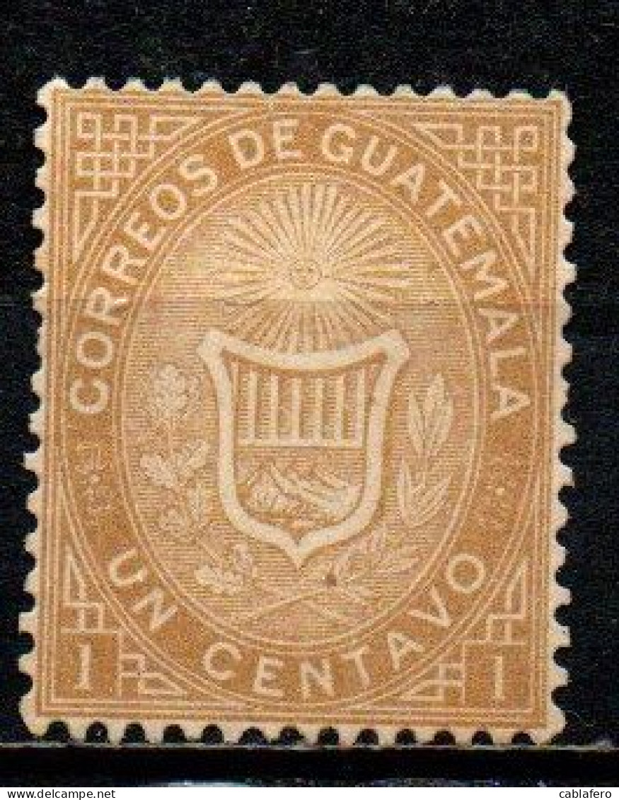 GUATEMALA - 1871 - Coat Of Arms - SENZA GOMMA - Guatemala