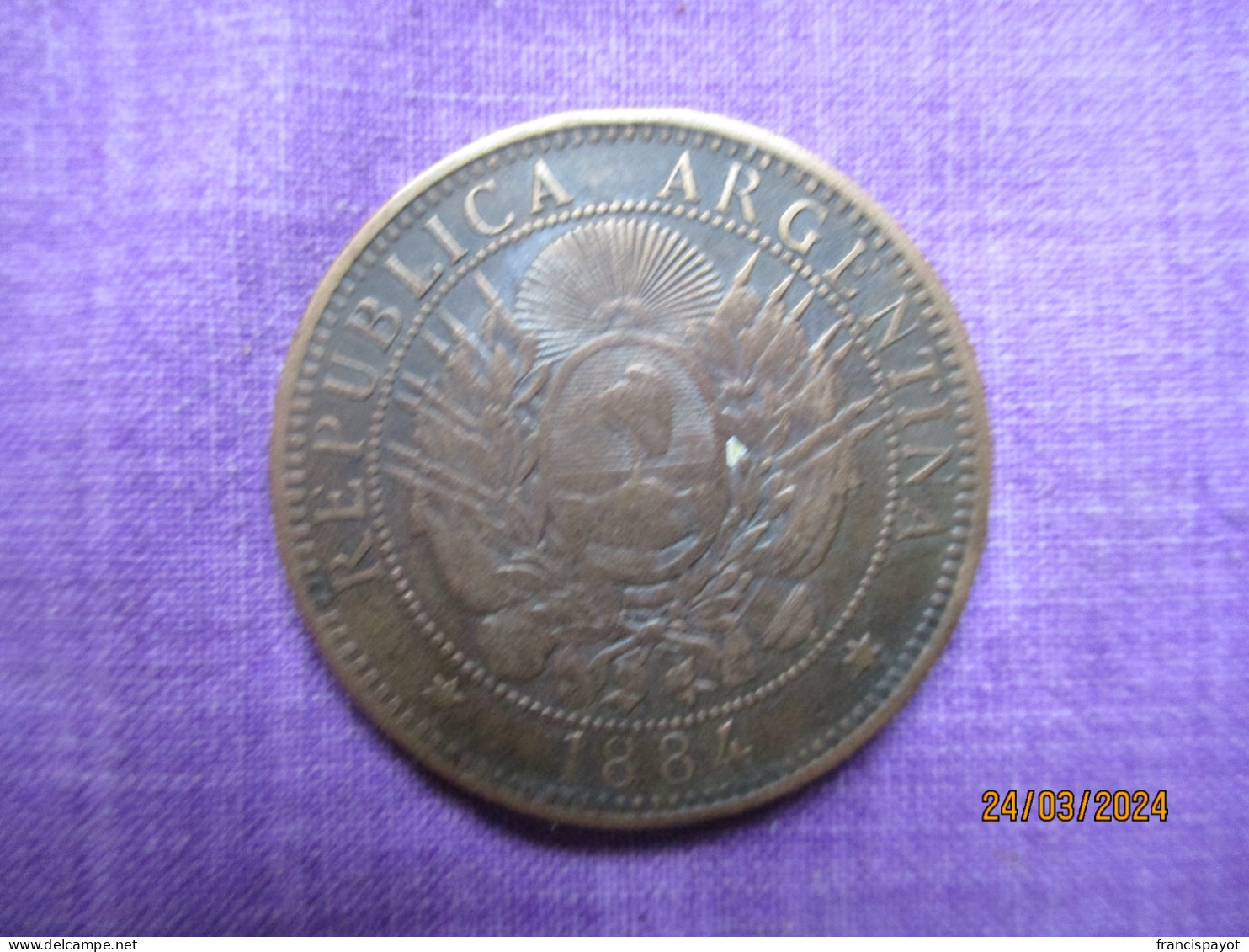 Argentina: 2 Centavos 1884 - Argentinië