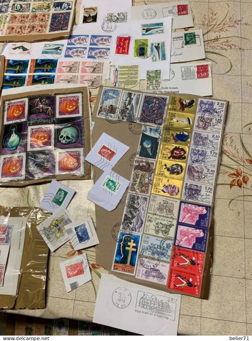 Vrac De Timbres De France, Toutes Périodes Décollés Ou Sur Fragments - Lots & Kiloware (min. 1000 Stück)