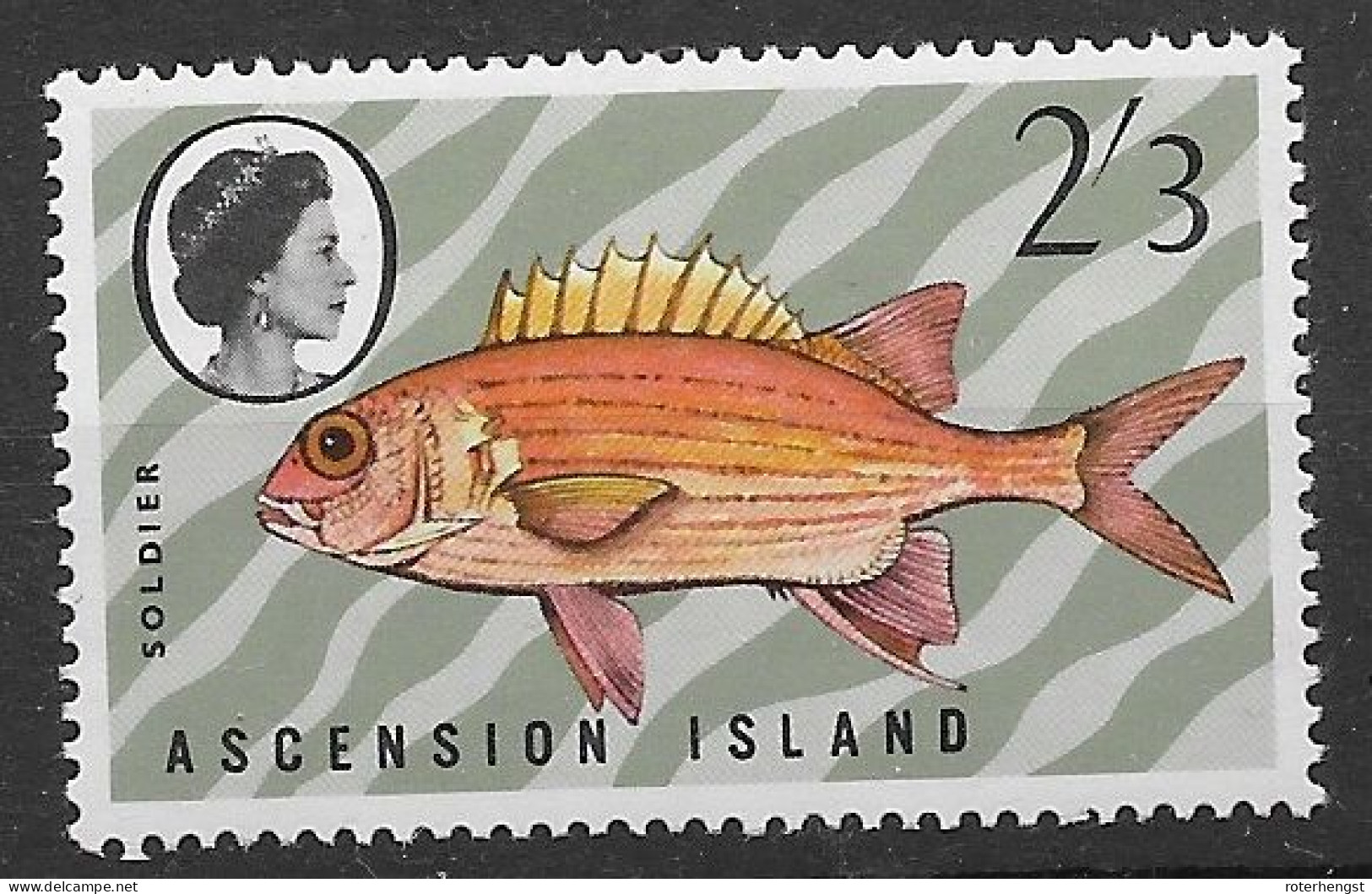 Ascension Mnh ** Fish 1970 8 Euros - Ascension