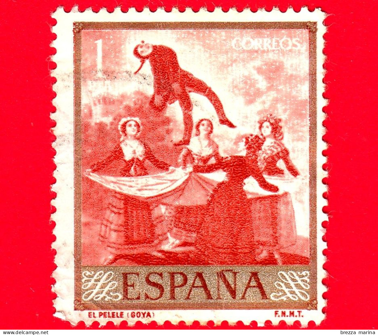 SPAGNA - Usato - 1959 - Dipinti Di Diego Velázquez - Il Pagliaccetto - El Pelele - 1 - Usados