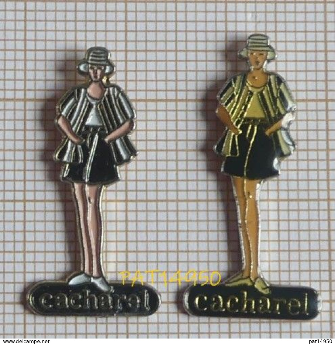 PAT14950 PIN UP CACHAREL  MODE PRET A PORTER Lot De 2 Pin's Différents - Marques