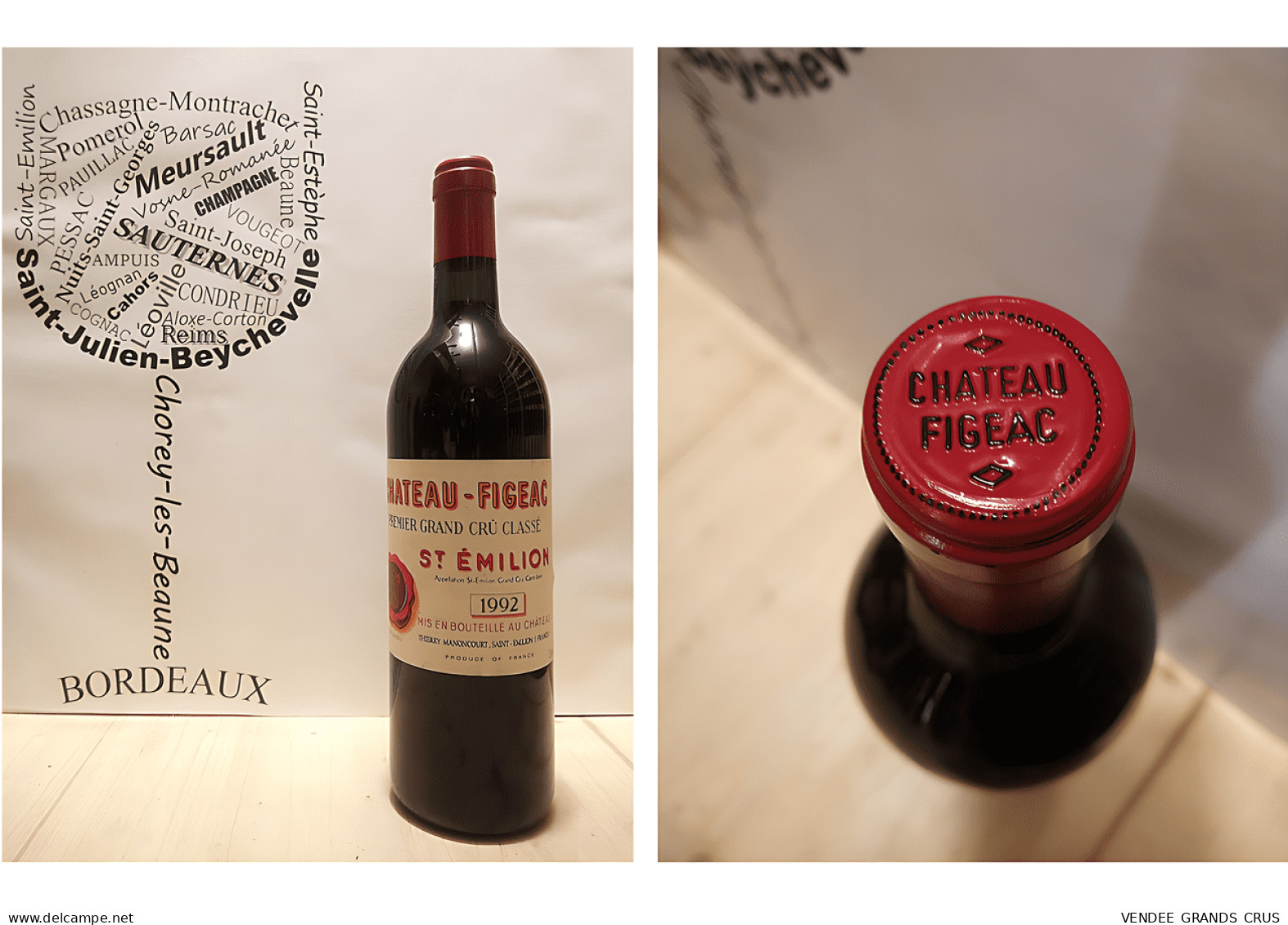 Château Figeac 1992 - Saint-Emilion - 1er Grand Cru Classé B - 1 X 75 Cl - Rouge - Wein