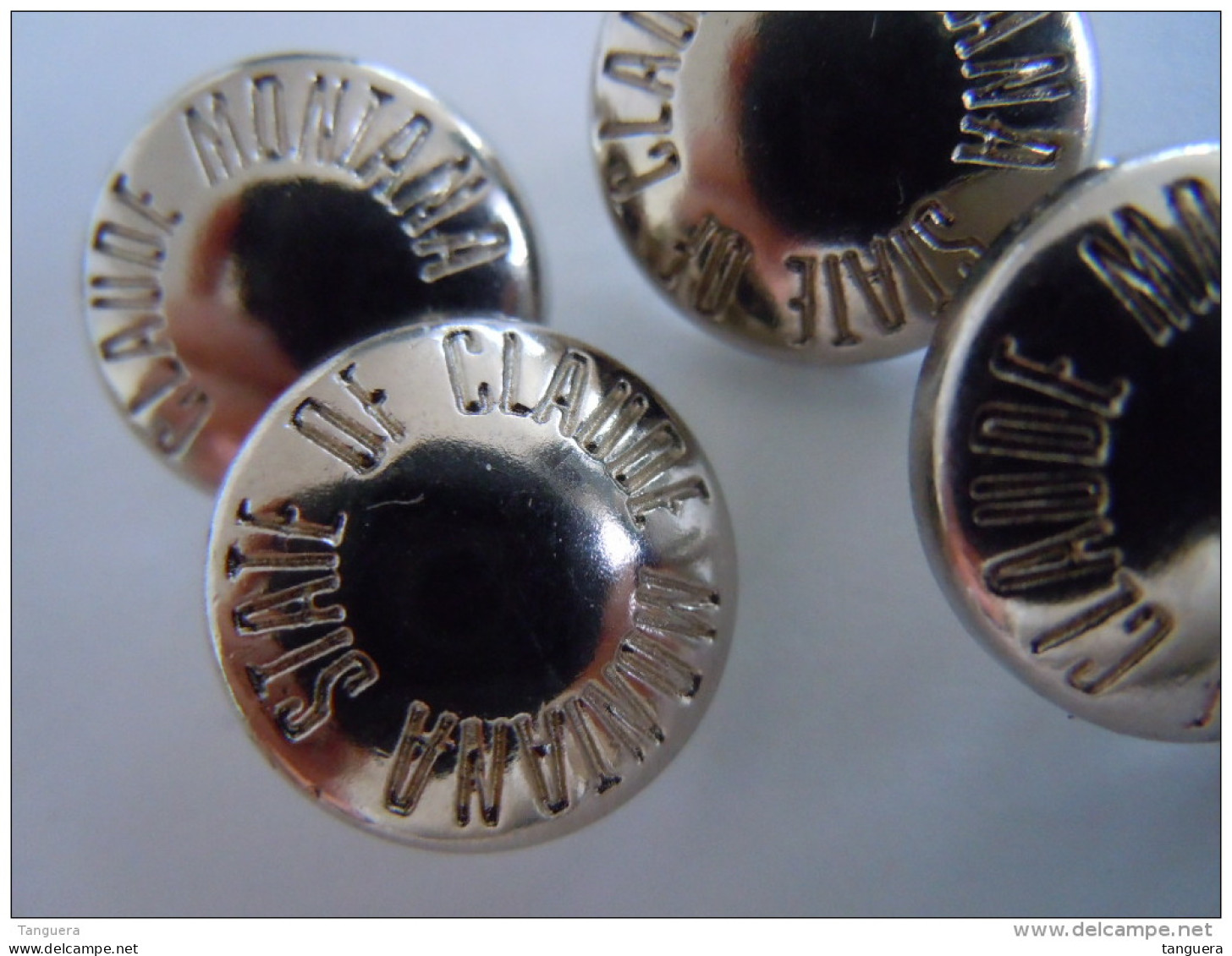 4 Knopen Buttons Bouton "State Of Claude Montana" - Boutons