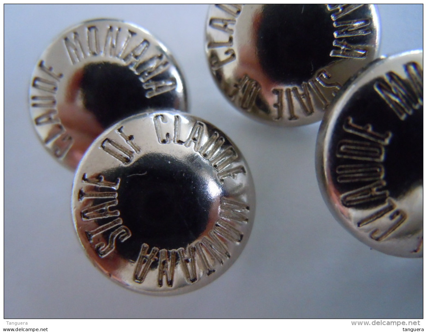 4 Knopen Buttons Bouton "State Of Claude Montana" - Knöpfe