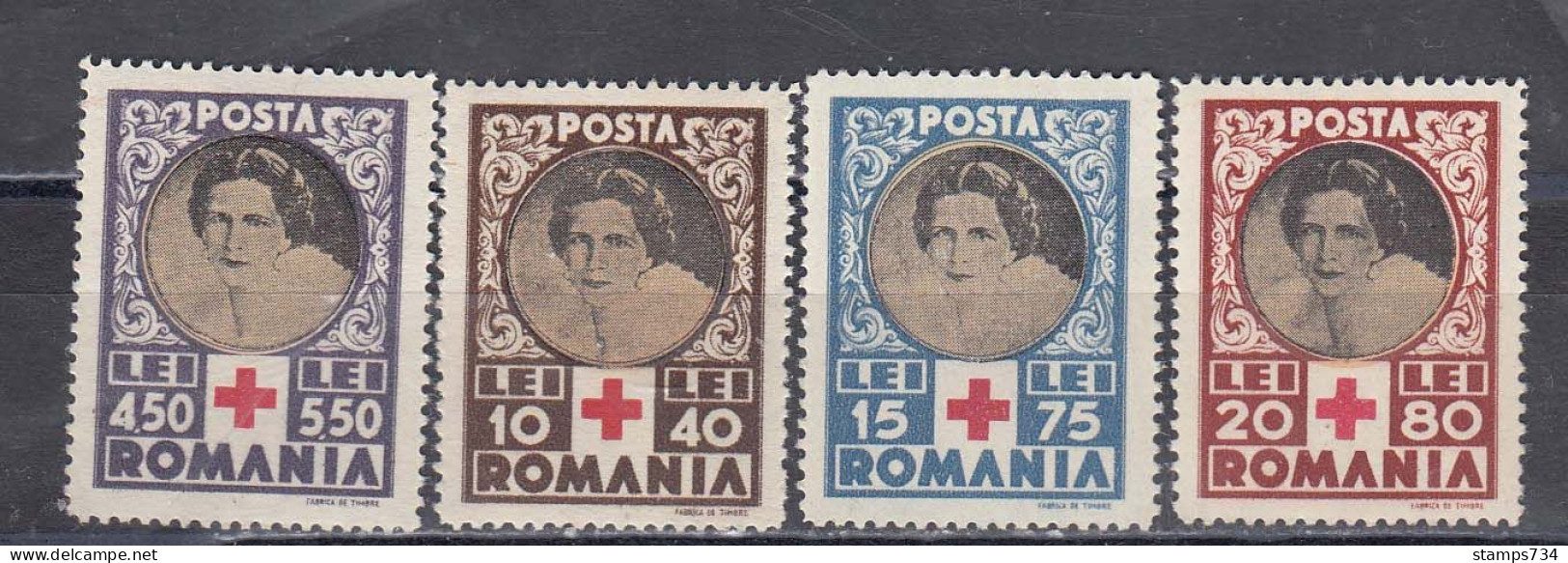 Romania 1945 - Red Cross, Mi-Nr. 827/30, MNH** - Ongebruikt