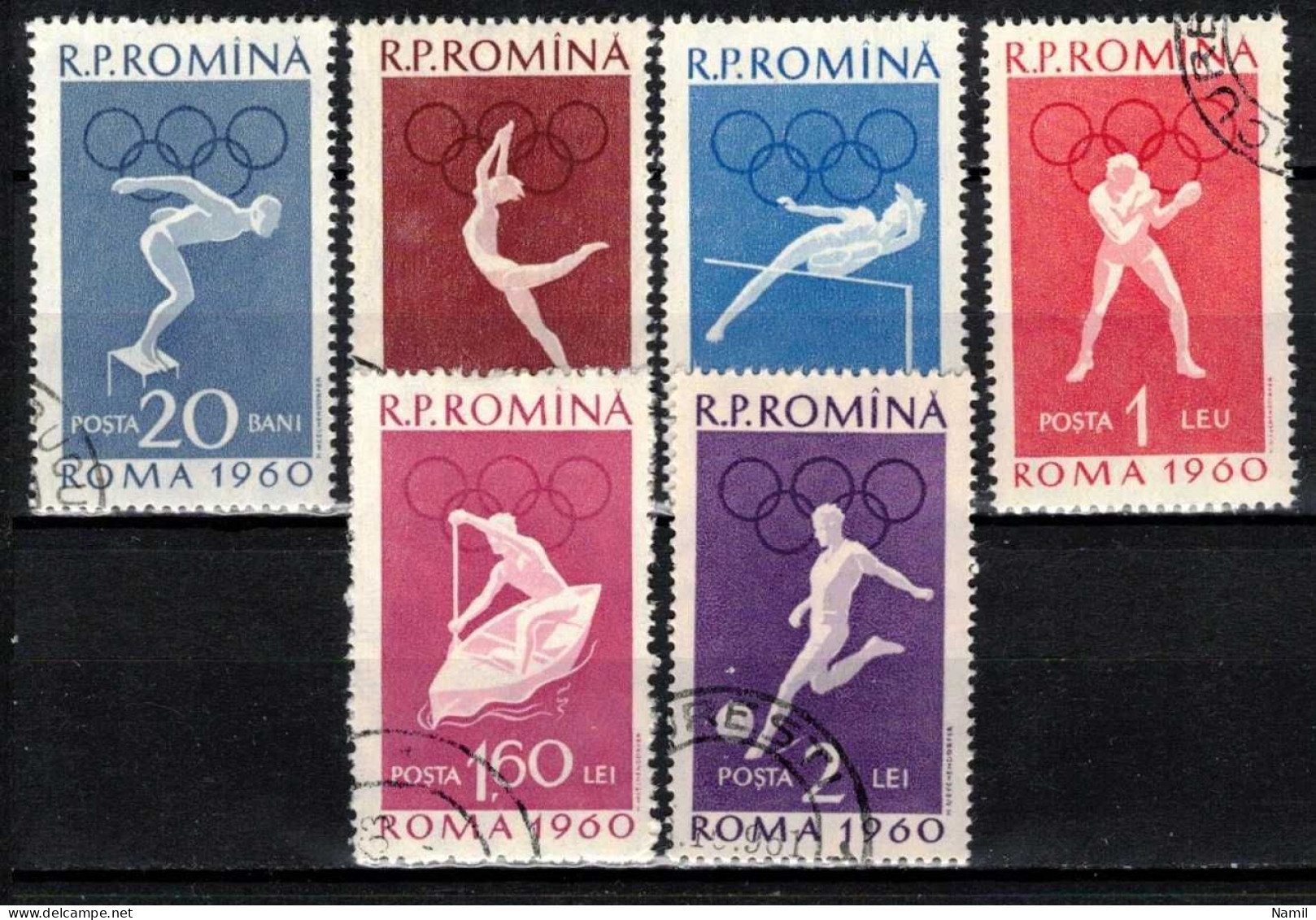 Roumanie 1960 Mi 1847-52 (Yv 1720-5), Obliteré - Oblitérés