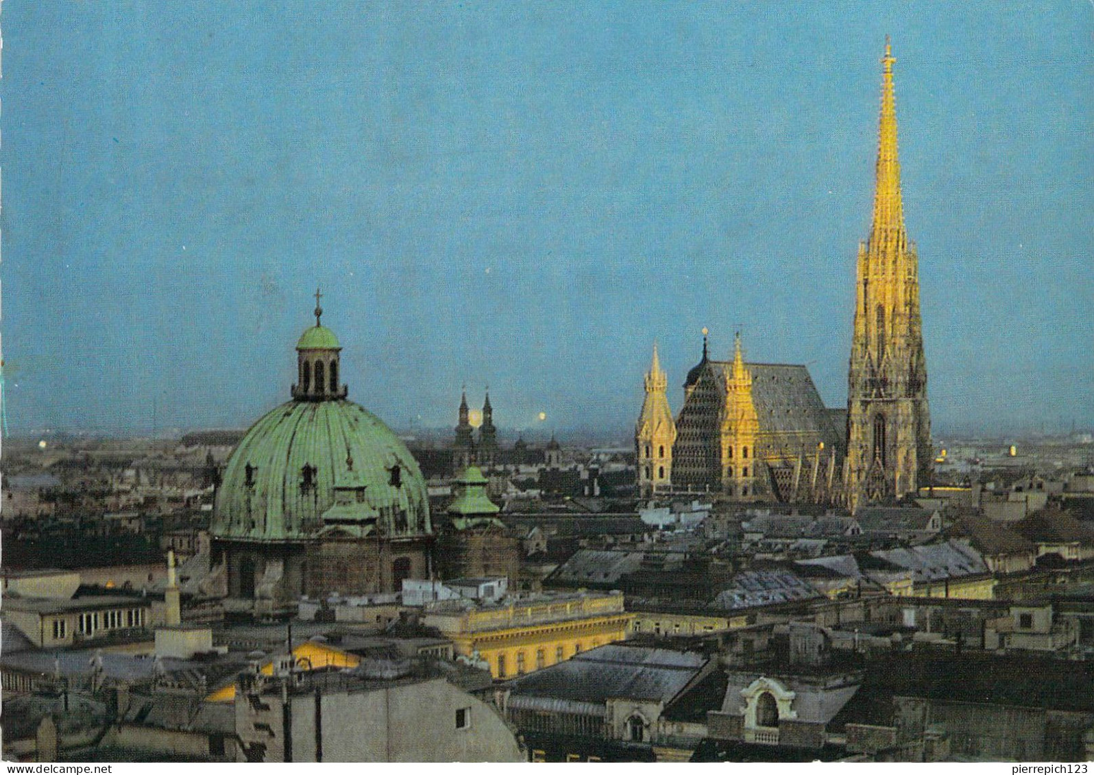 Vienne - Panorama De Nuit Sur La Cathédrale - Iglesias