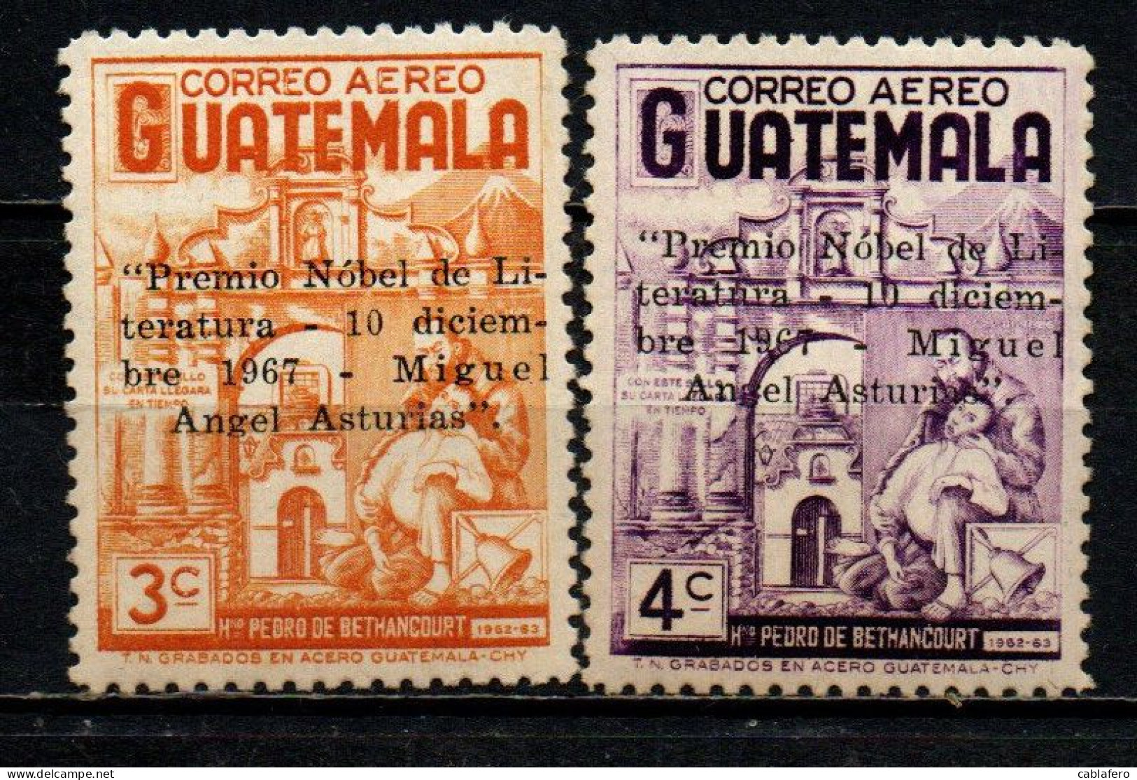 GUATEMALA - 1967 - “Premio Nobel De Literatura 10 Diciembre 1967 - Miguel Angel Asturias - MNH - Guatemala