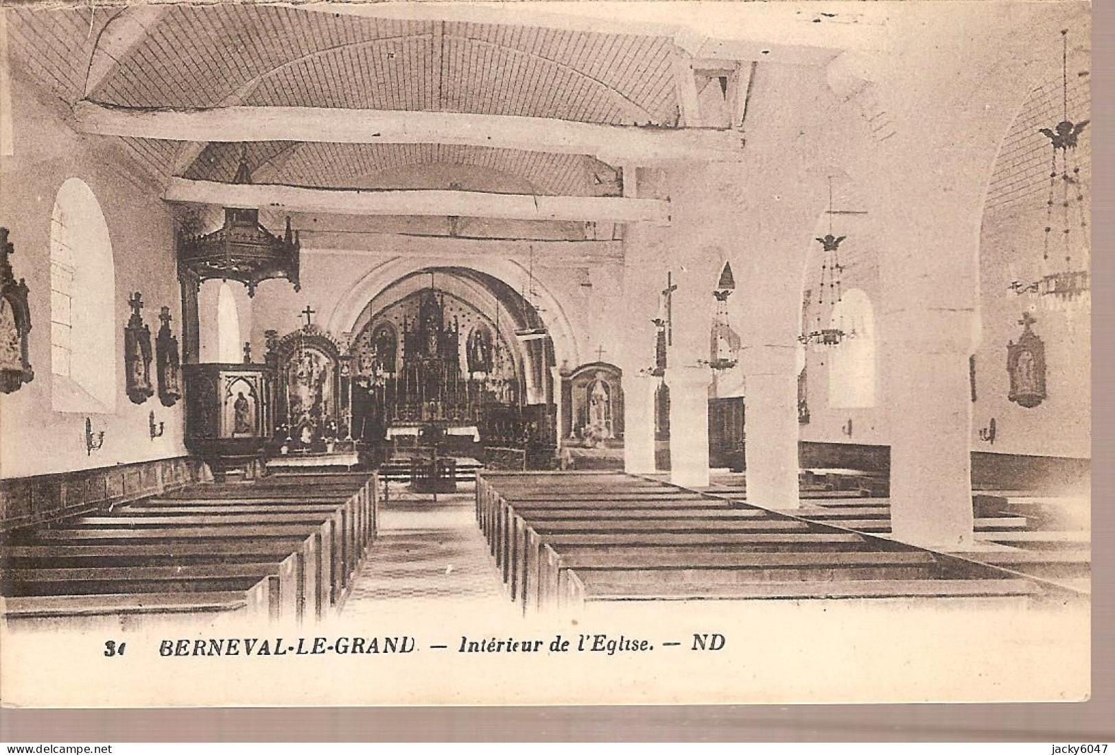 76 - Berneval-le-Grand - Intérieur De L'Eglise - Berneval