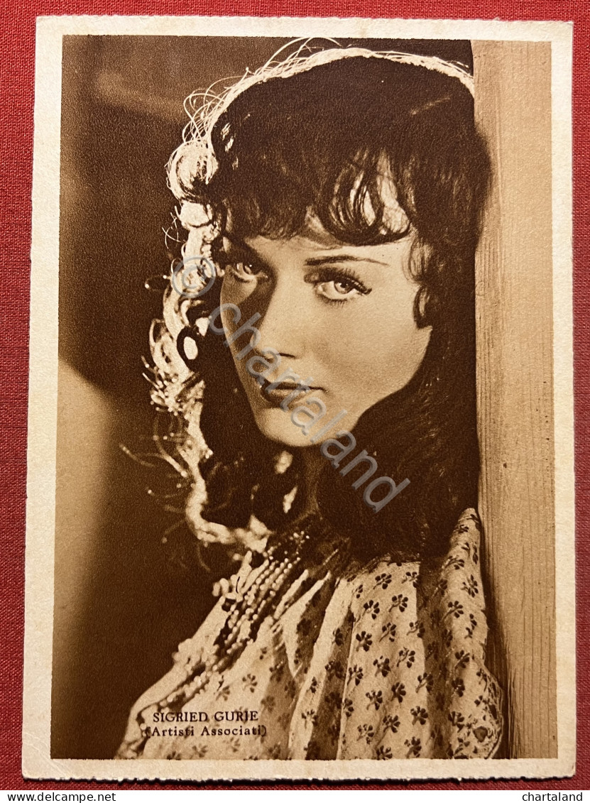 Cartolina Cinema Teatro - Attrice Sigrid Gurie - 1940 - Otros & Sin Clasificación