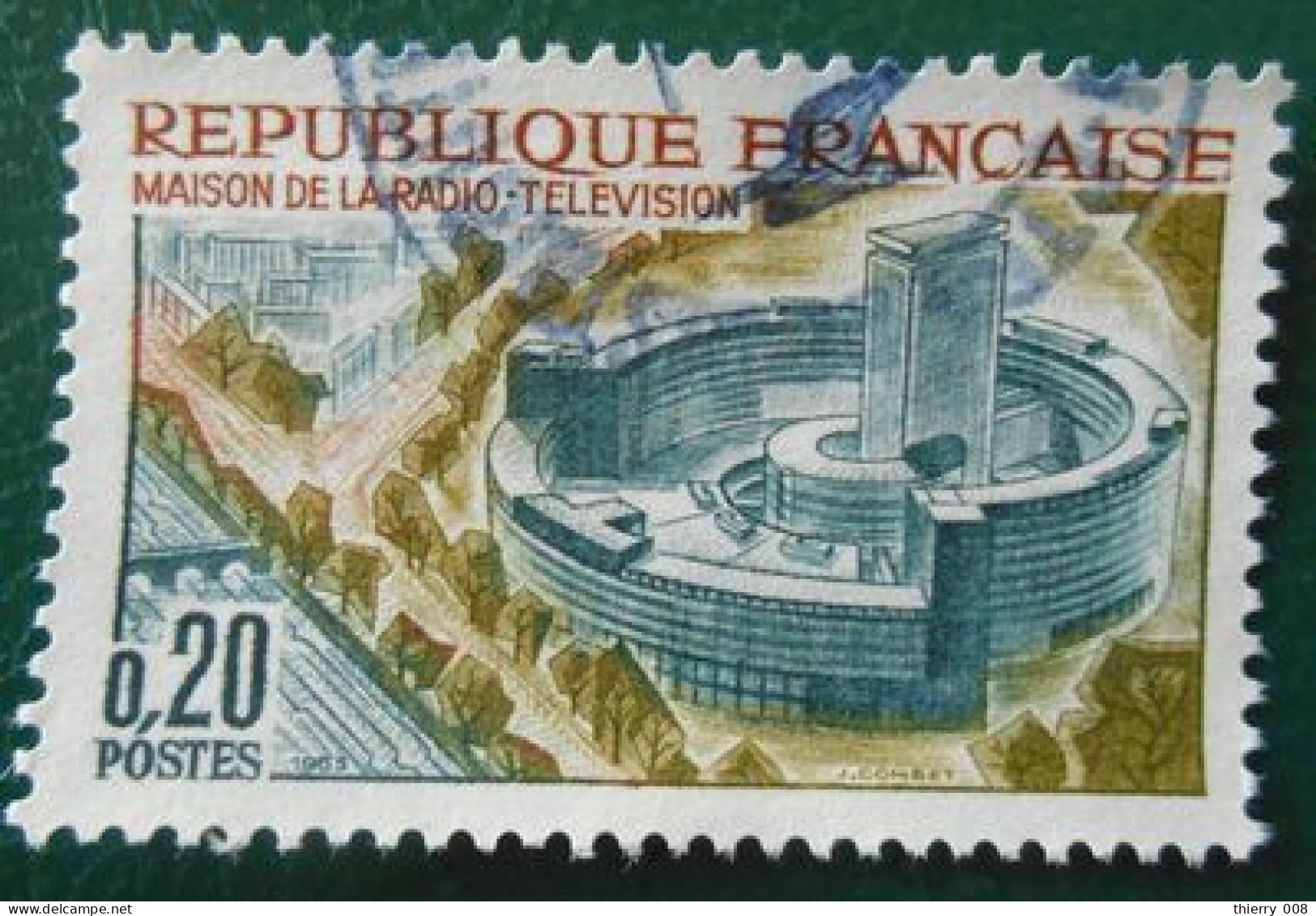 1402 France 1963 Oblitéré Maison De La Radio Télévision - Used Stamps