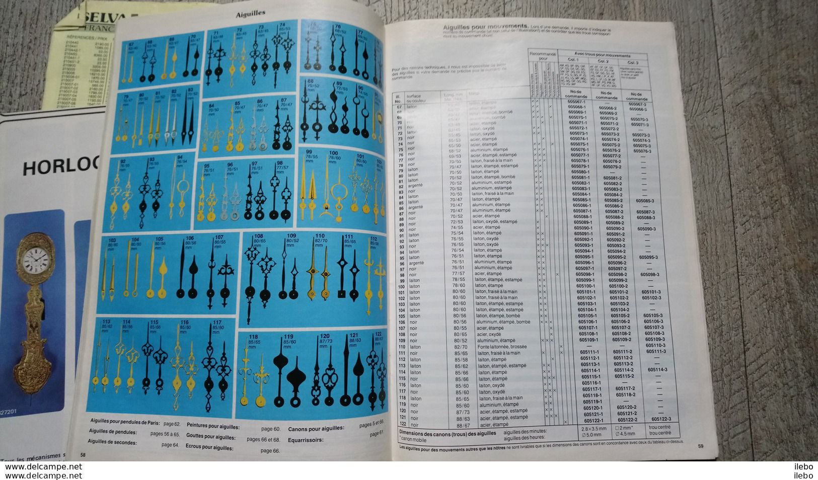 Catalogue Du Pendulier Amateur Selva Mouvement Accessoire Outillage Tarif 1992 Horlogerie Pendule Comtoise - Otros & Sin Clasificación