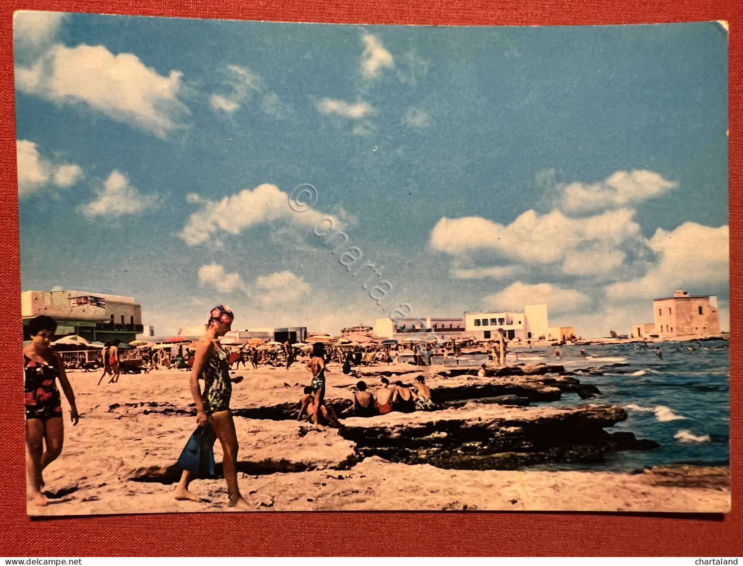 Cartolina - Casa L'Abbate ( Lecce ) - La Spiaggia - 1965 Ca. - Lecce