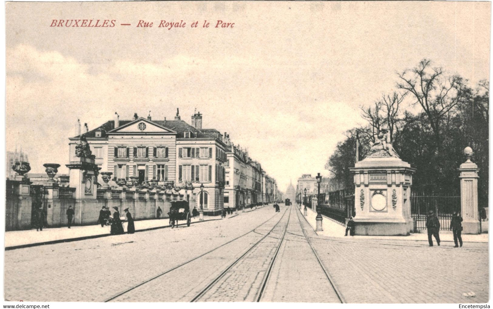 CPA Carte Postale Belgique Bruxelles Rue Royale Et Le Parc   VM78901 - Lanen, Boulevards