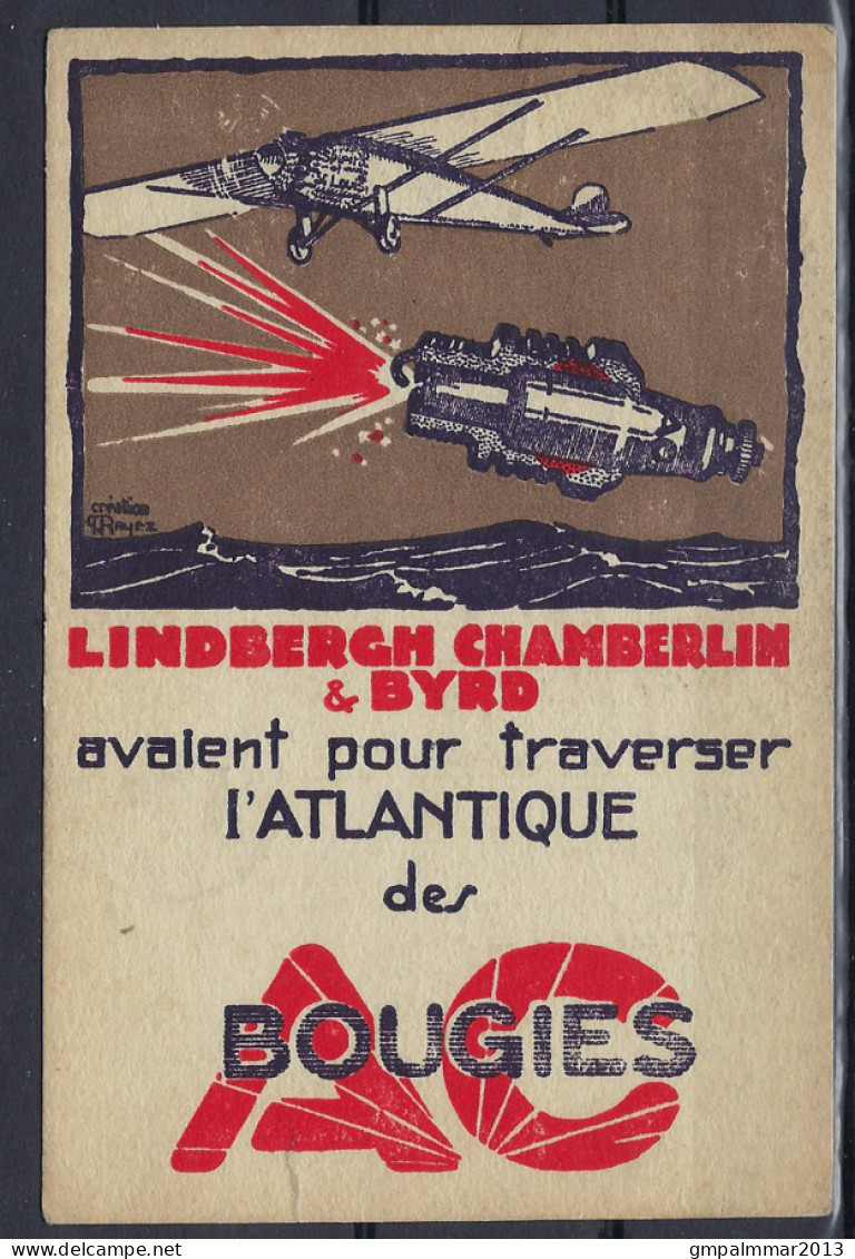 Avion / Airplane / Lindbergh, Chamberlin & Byrd Avaient Pour Traverser L'Atlantique Des BOUGIES AC , 3 Scans ! LOT 235 - Other & Unclassified