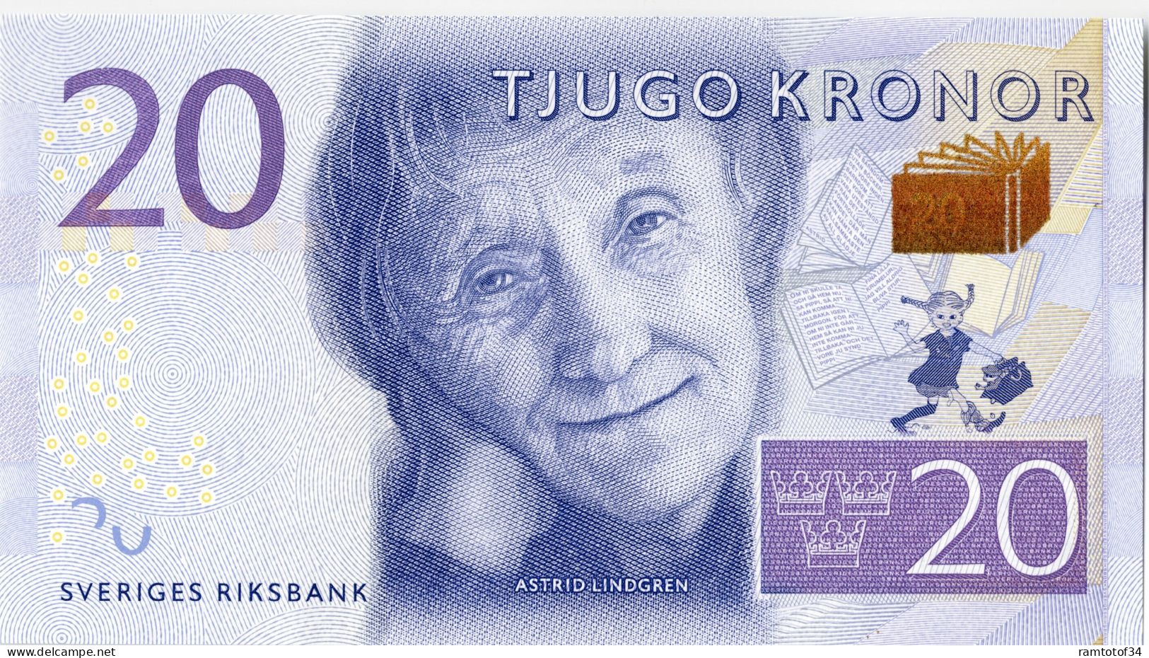 SUÈDE - 20 Kronor 2014-2016 UNC - Sweden