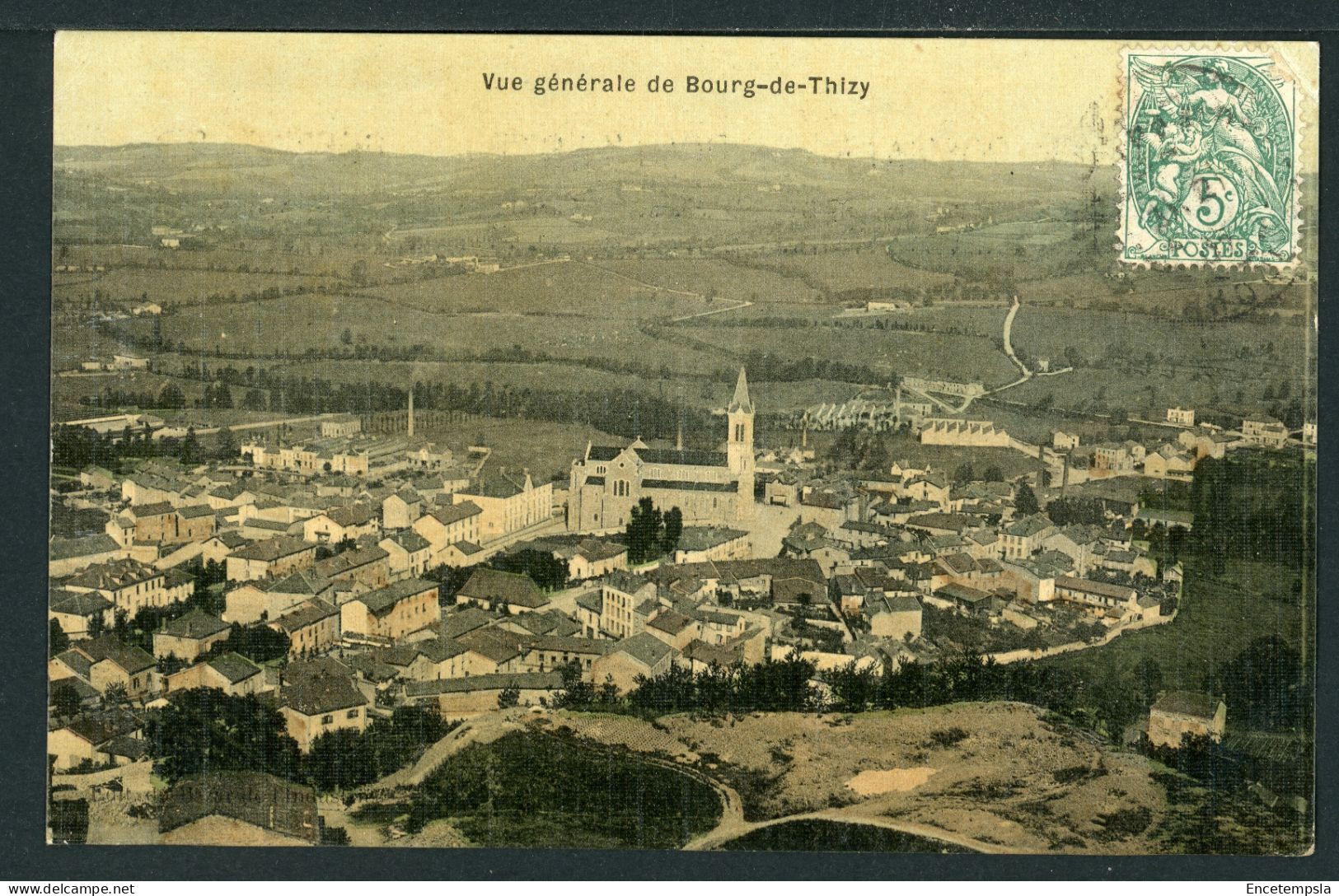 CPA - Carte Postale - France - Vue Générale Prise De Bourg De Thizy (CP24504) - Thizy